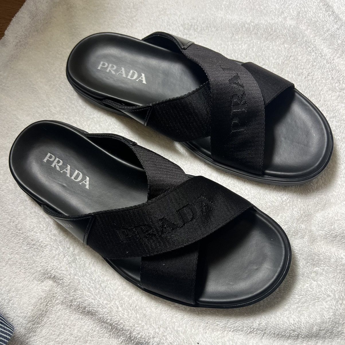 Prada Prada Crossover Sandals Size US 10 / EU 43 - 1 Thumbnail