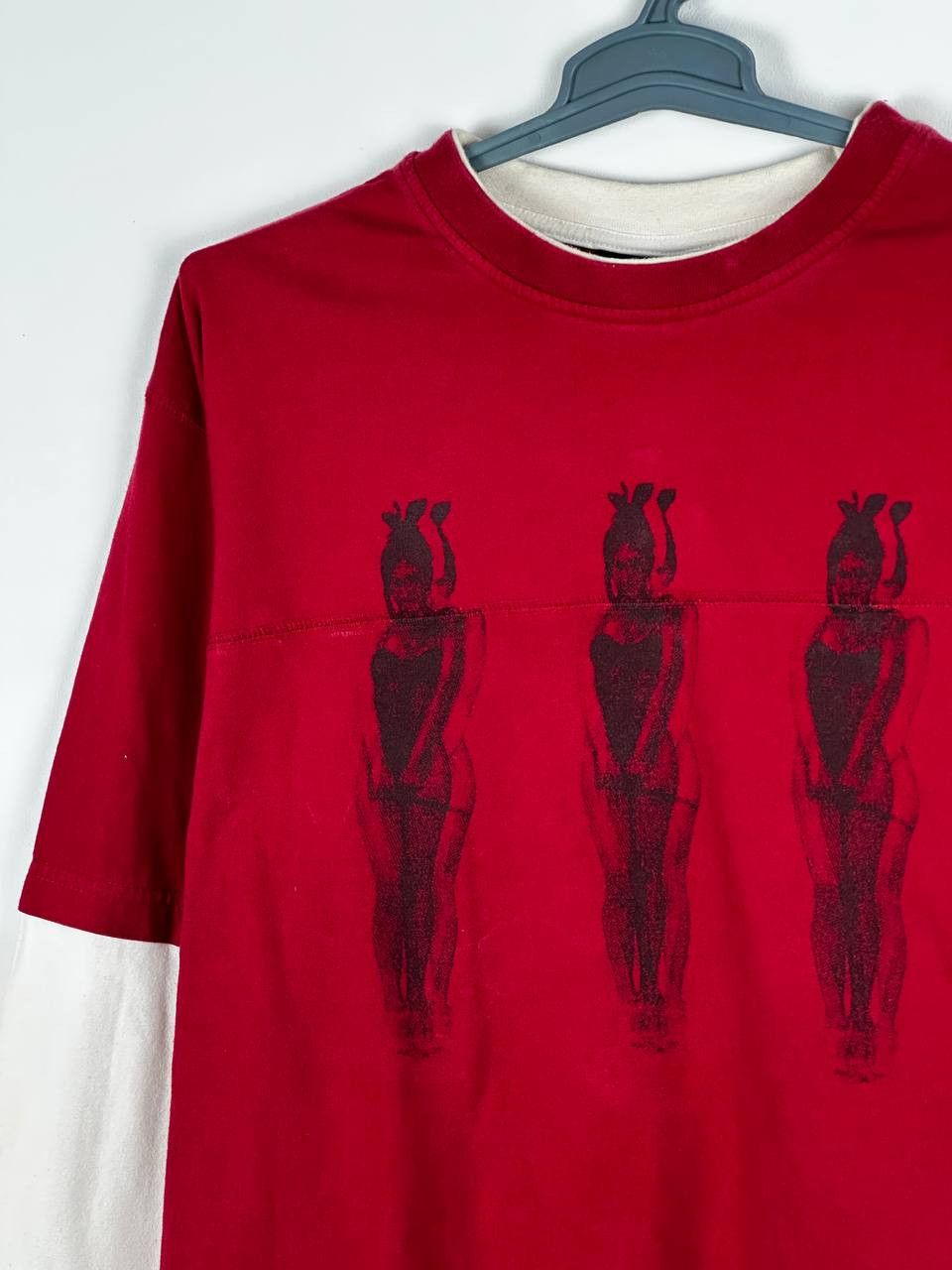 Anime × Japanese Brand Vintage Playboy Sex Girls Y2K Red Longsleeve T Shirt Size US XL / EU 56 / 4 - 4 Thumbnail