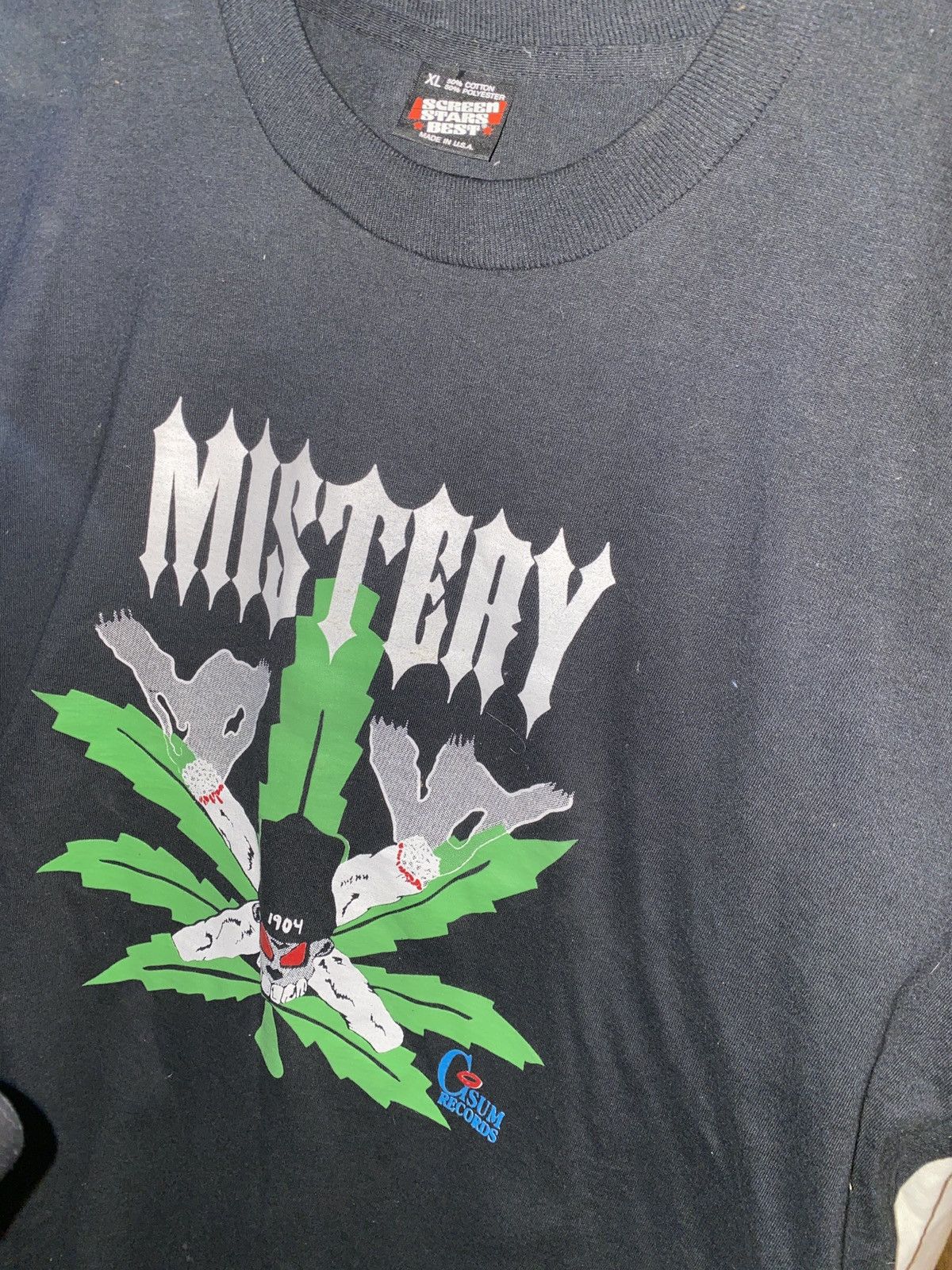 Band Tees × Vintage 90’s MISTERY ROLLIN WIT THA FUNK GANGSTA HIP-HOP RAP T-SHIRT Size US XL / EU 56 / 4 - 2 Thumbnail