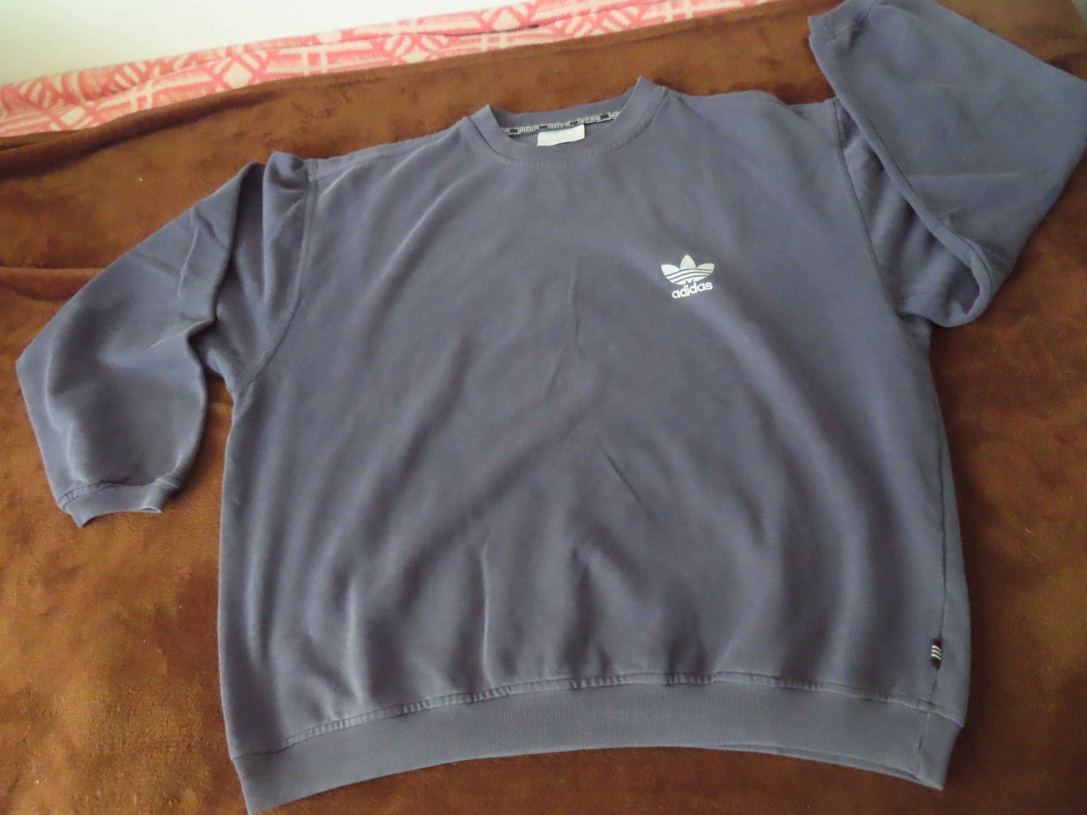 Adidas × Vintage Adidas sweatshirt top Sweater trefoil crew Made in Greece Size US M / EU 48-50 / 2 - 1 Thumbnail
