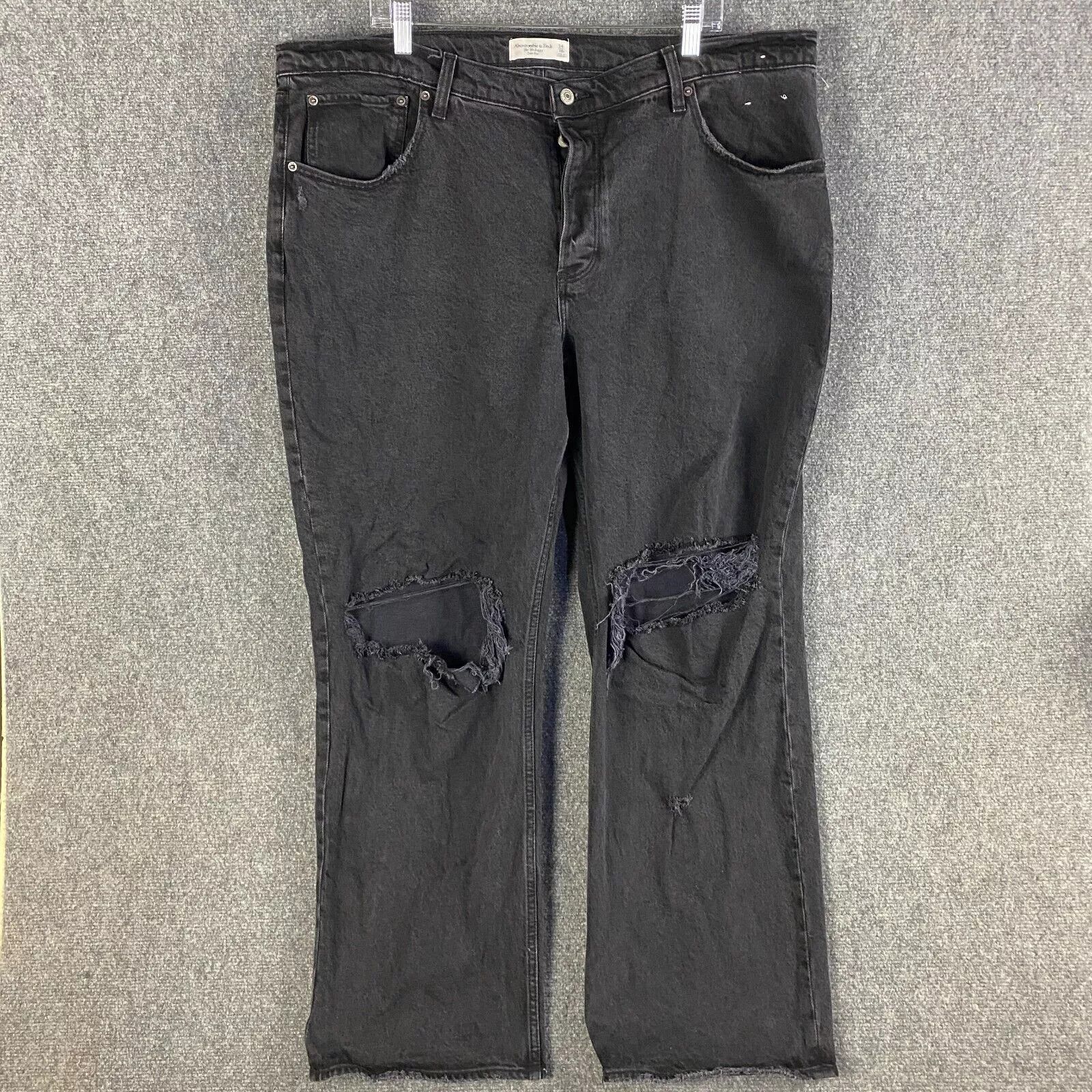 Abercrombie & Fitch Abercrombie & Fitch Women's 34/18R The '90s Baggy Denim Size 42" / US 20 - 1 Thumbnail