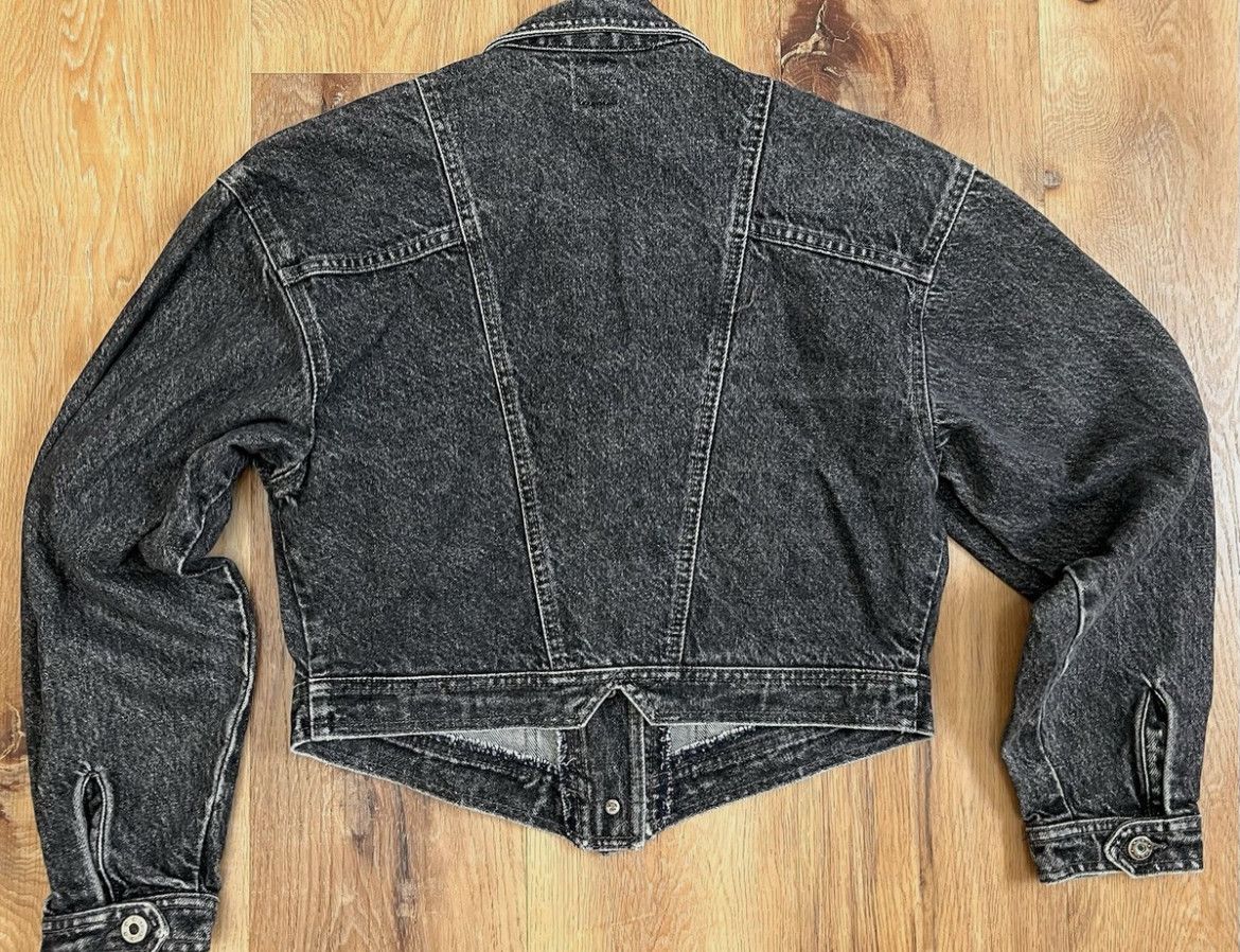 Lee Vintage Lee Denim Jacket 80s USA Cropped Point Hem Trucker Size M / US 6-8 / IT 42-44 - 3 Thumbnail