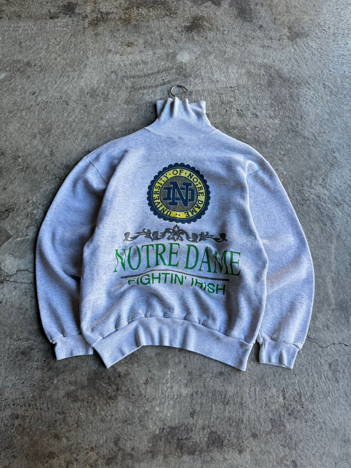 Other × Vintage Crazy vintage notre dame Y2K streetwear casual sweater Size US L / EU 52-54 / 3 - 1 Thumbnail