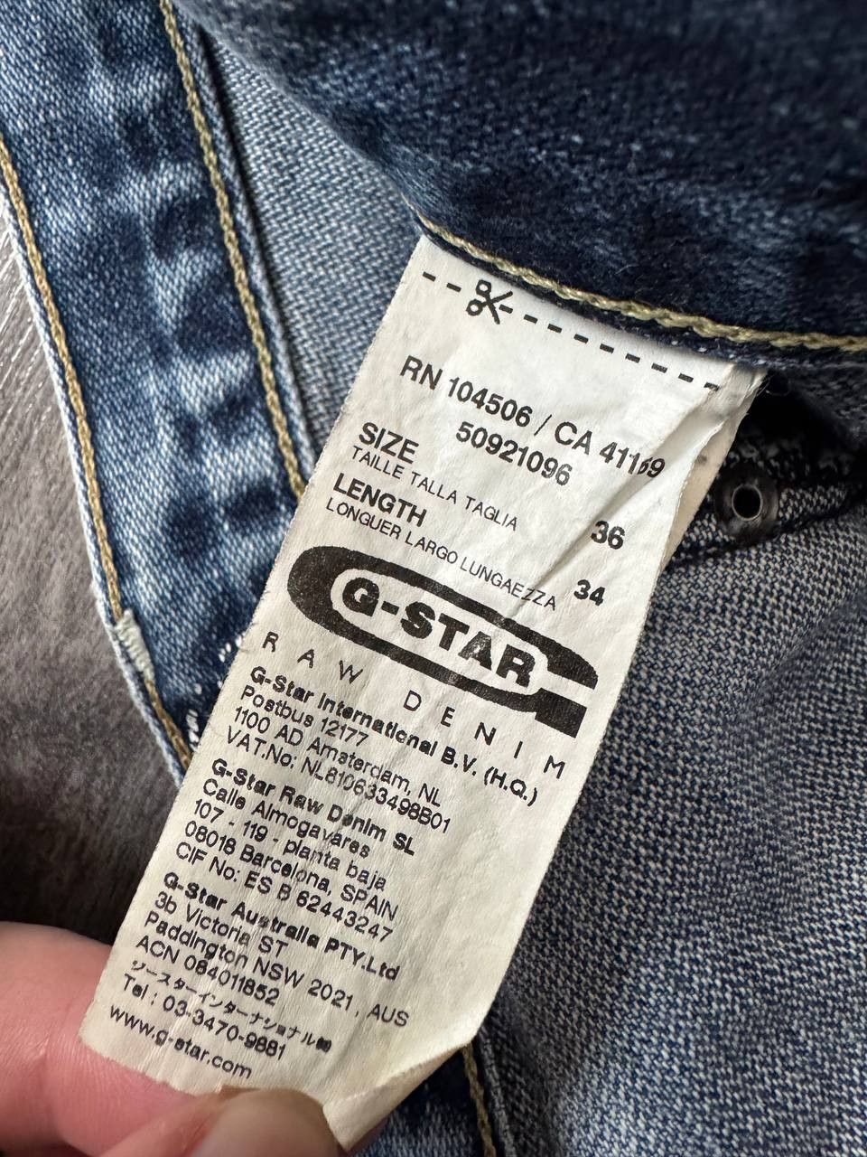 G-Star Vintage G-Star Raw 33-01 Light Blue Denim Jeans Size US 36 / EU 52 - 10 Thumbnail