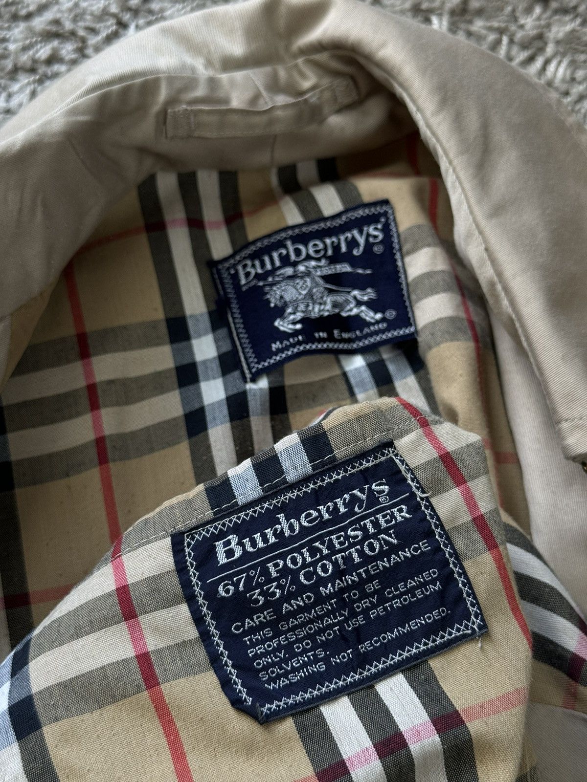 Burberry × Vintage Vintage trench coat Burberry original luxury streetwear item Size M / US 6-8 / IT 42-44 - 4 Thumbnail