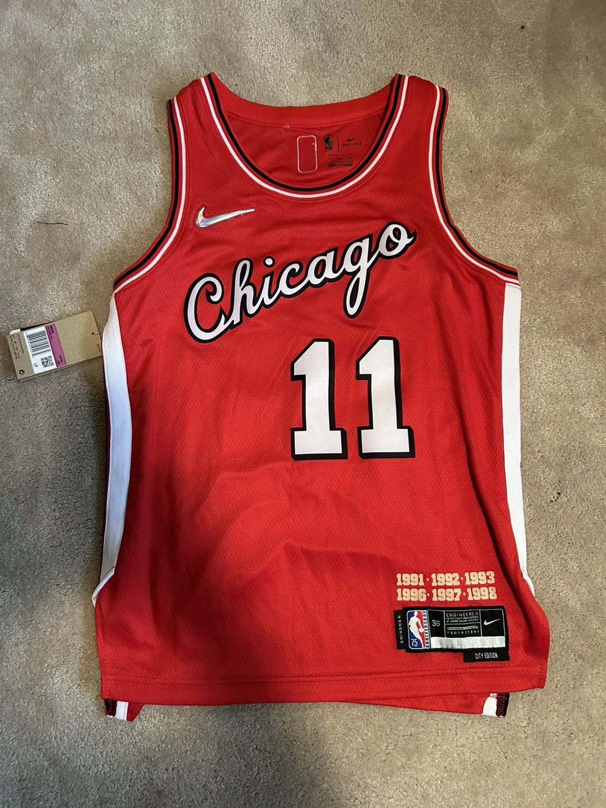 Nike Chicago Bulls Derozan Jersey Size US XS / EU 42 / 0 - 1 Thumbnail