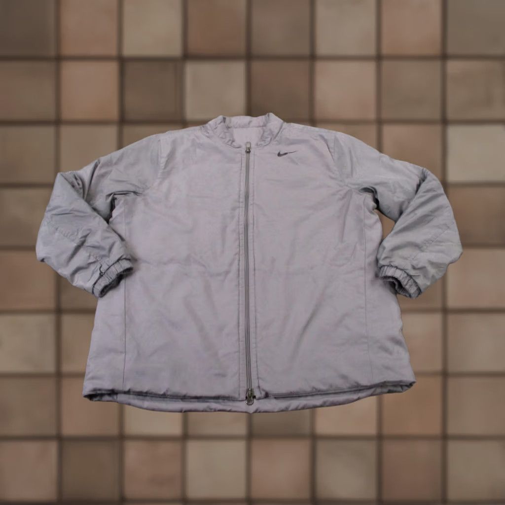Nike Nike Jacket Mens XL Gray Puffer Lightweight Windbreaker Long Zip Insulated Athletic Coat Size US XL / EU 56 / 4 - 1 Thumbnail