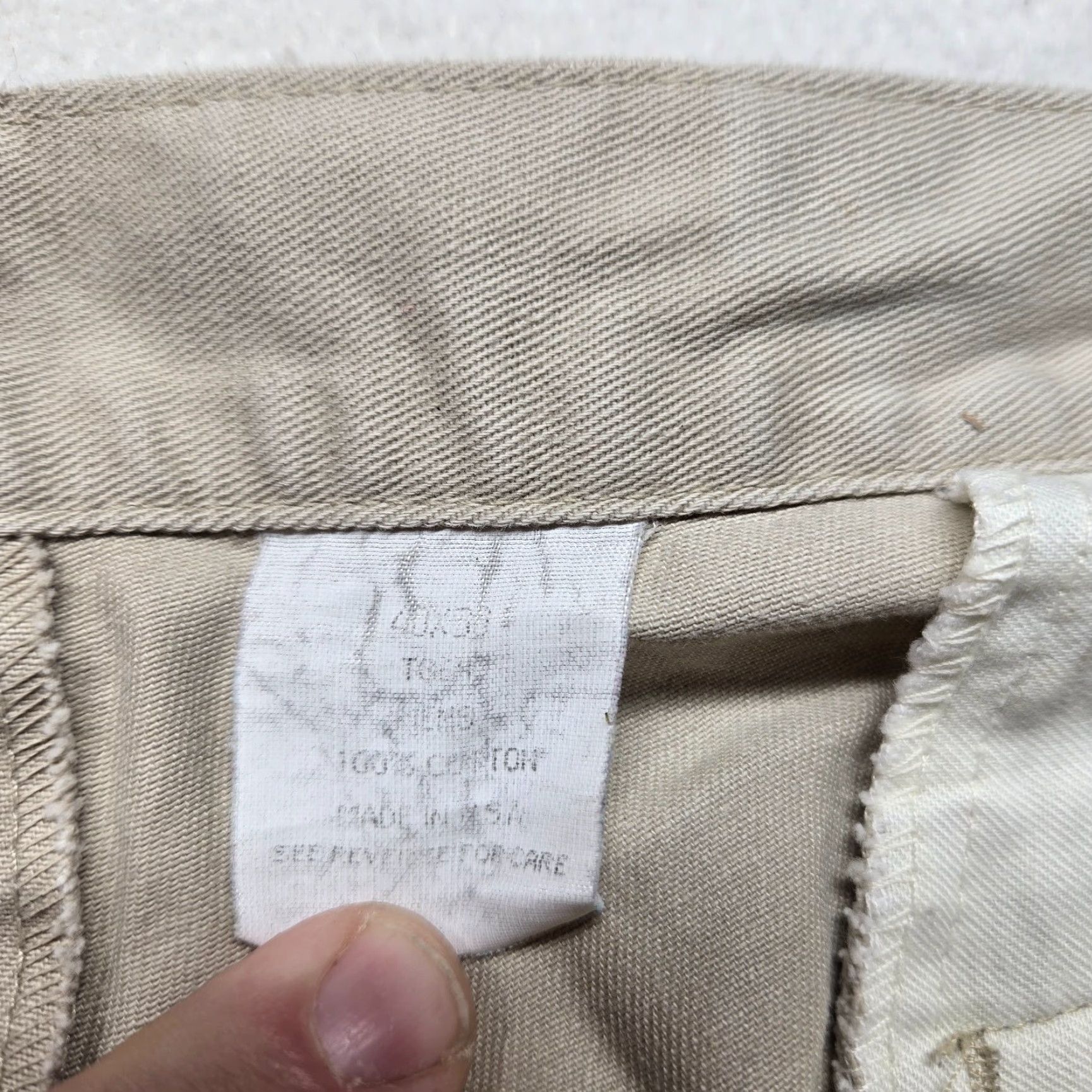 Vintage LL Bean Pants Stretch Tan Beige Classic Fit Adult Men's Size 40 x 28 Pants Dress Pants Stretch Beige Tan 40 Regular Mens Size US 40 / EU 56 - 3 Thumbnail