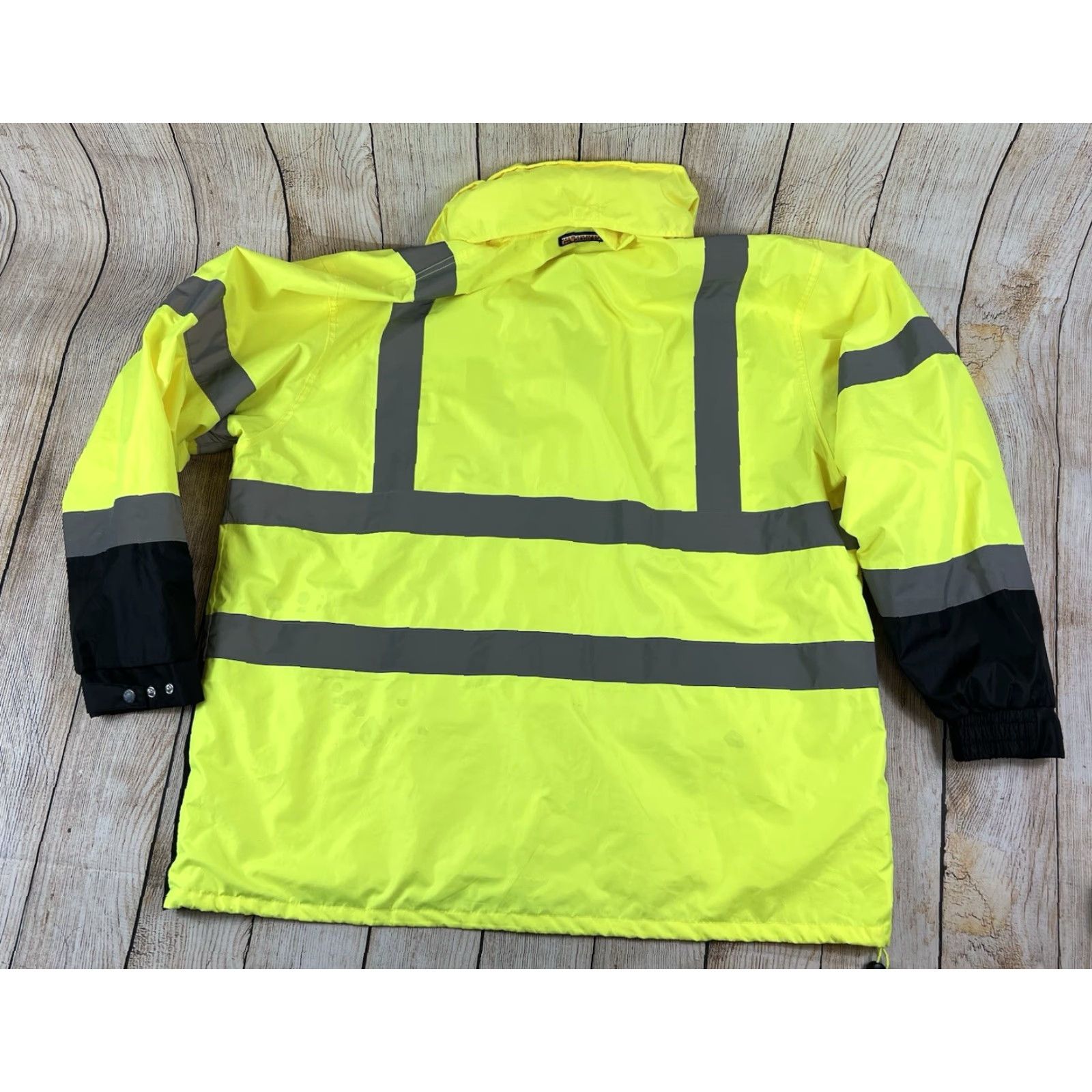 Vintage ML Kishigo Yellow Reflective Safety Coat High Visibility Jacket 2XL-3XL RWJ102 Size US XXL / EU 58 / 5 - 7 Thumbnail