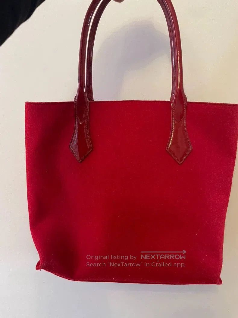 Vivienne Westwood Vivienne Westwood Red Felt Tote Bag. Size ONE SIZE - 3 Thumbnail