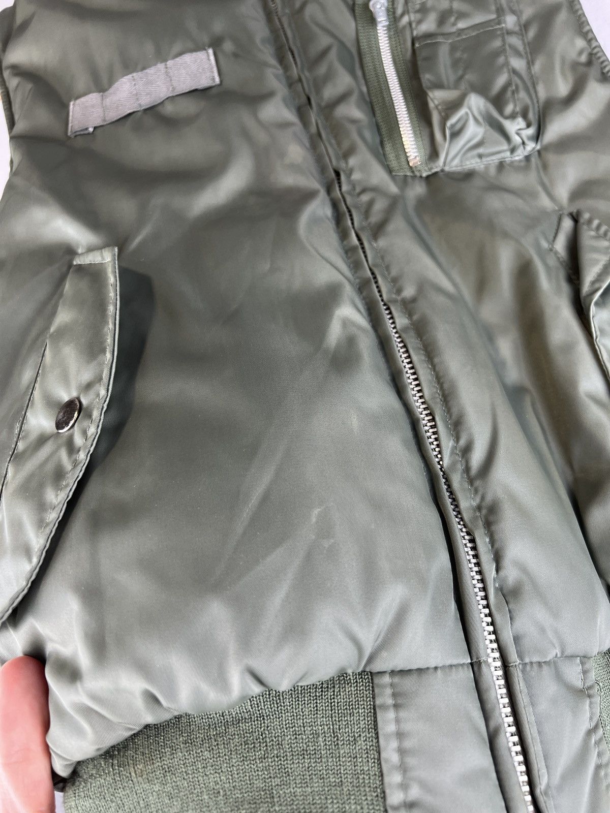 Designer × Japanese Brand 💥VERY RARE KIFFE MA 1 Big Fit Vest military RRP 1000$ Size M / US 6-8 / IT 42-44 - 8 Thumbnail