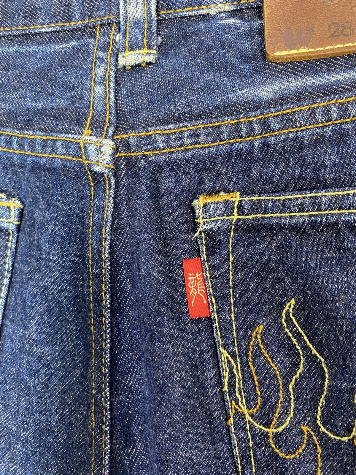Other Miracle Woman Japan Selvedge Indigo Denim Jeans Straight Cut Size US 28 / EU 44 - 12 Thumbnail