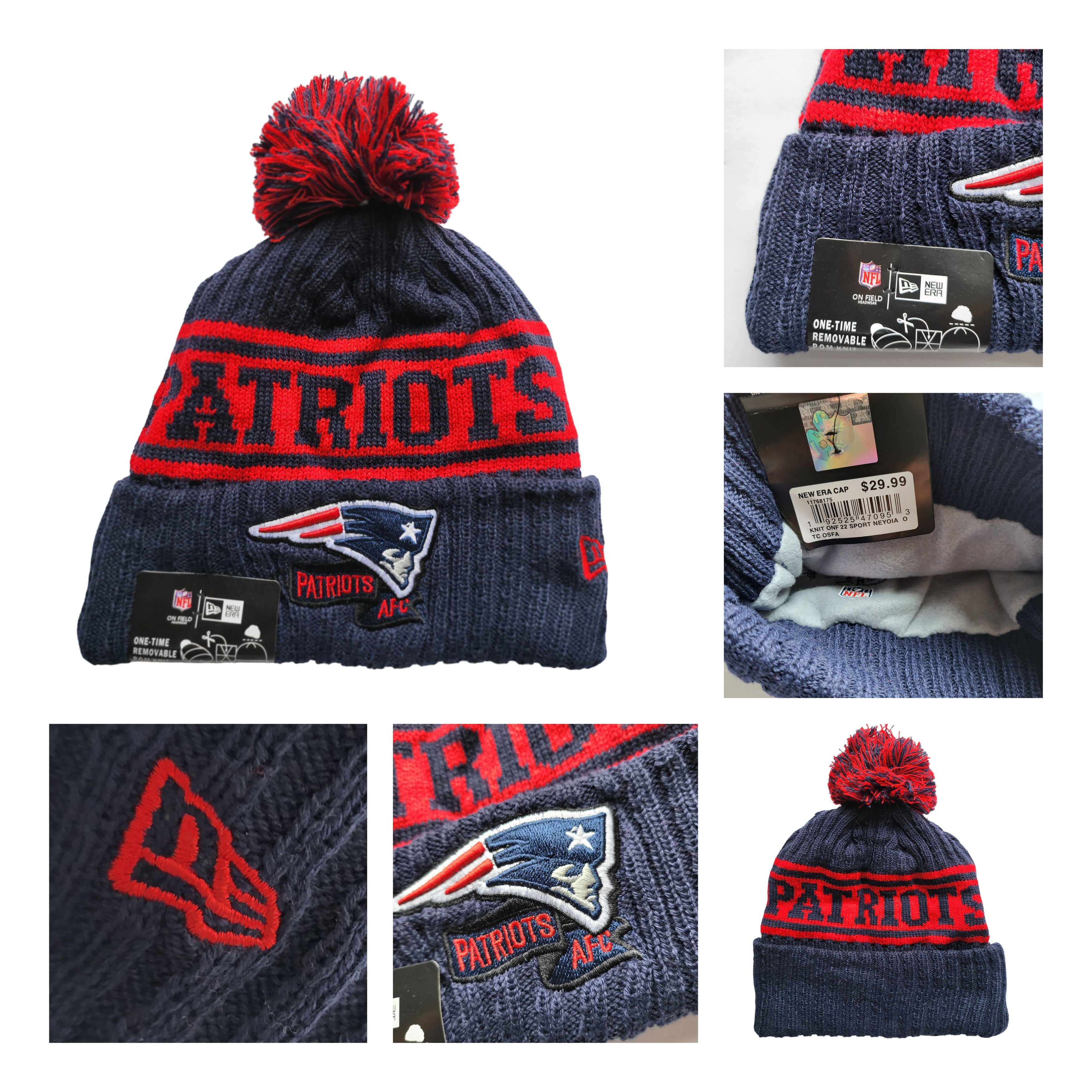 Other NWT New England Patriots Sports Pom Beanie Fleece Unisex Size ONE SIZE - 4 Thumbnail