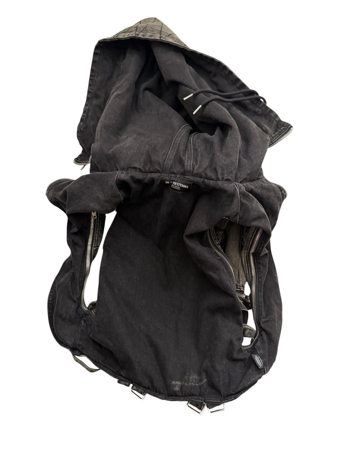 No Faith Studios Denim Hooded Backpack Vest Size US M / EU 48-50 / 2 - 11 Thumbnail