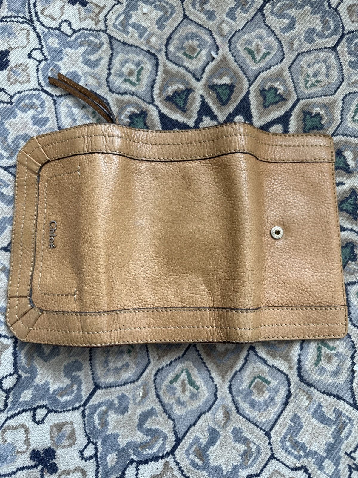Chloe Chloe Light Tan Leather Paraty Flap Wallet Size ONE SIZE - 4 Thumbnail