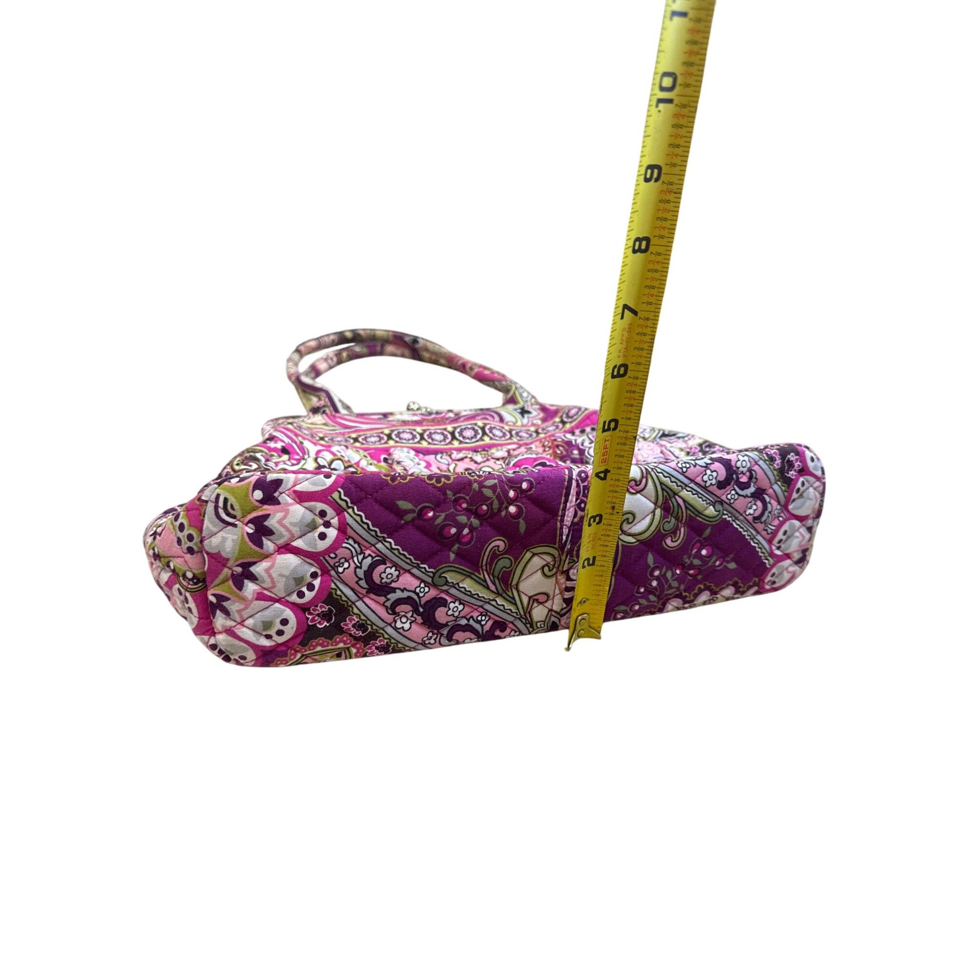 Vera Bradley Vera Bradley Pink Paisley Kisslock Closure Handbag shoulderb Size ONE SIZE - 5 Thumbnail