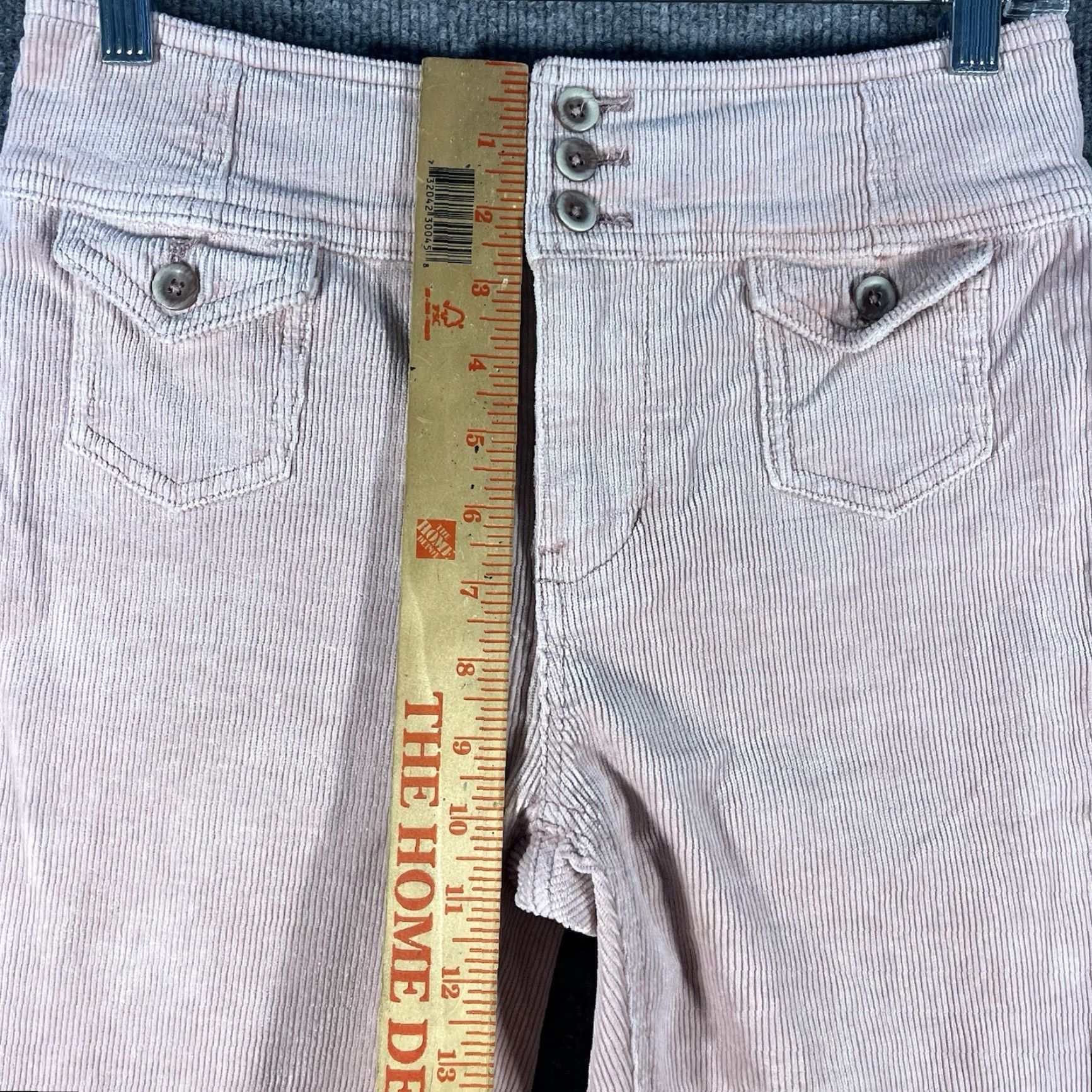 Vintage Pilcro + The Letterpress Pants Womens 27 High Rise Trouser Bootcut Corduroy Pink Size 27" / US 4 / IT 40 - 4 Thumbnail