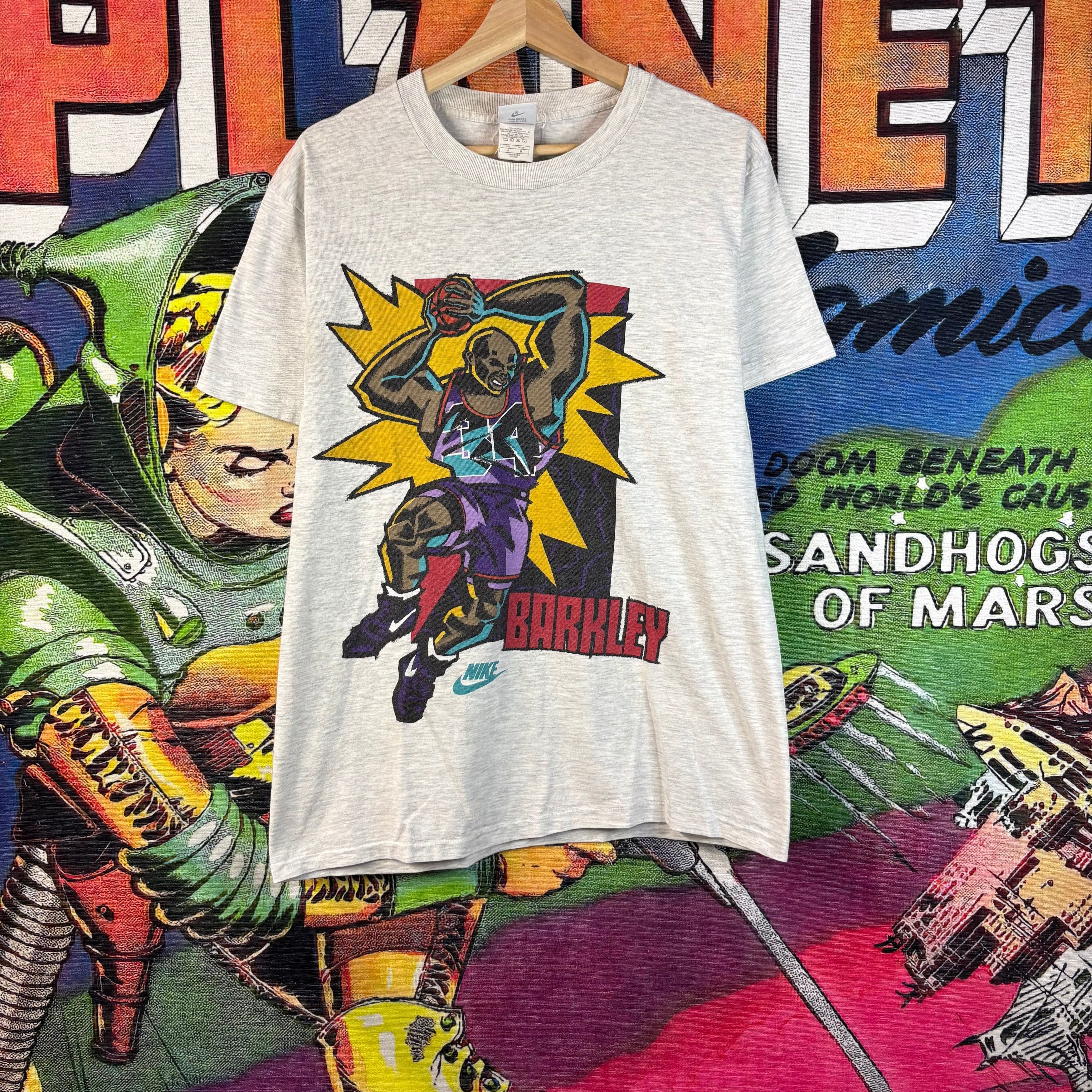 Vintage Vintage 90s Nike Charles Barkley Tee Size Medium Size US M / EU 48-50 / 2 - 1 Thumbnail