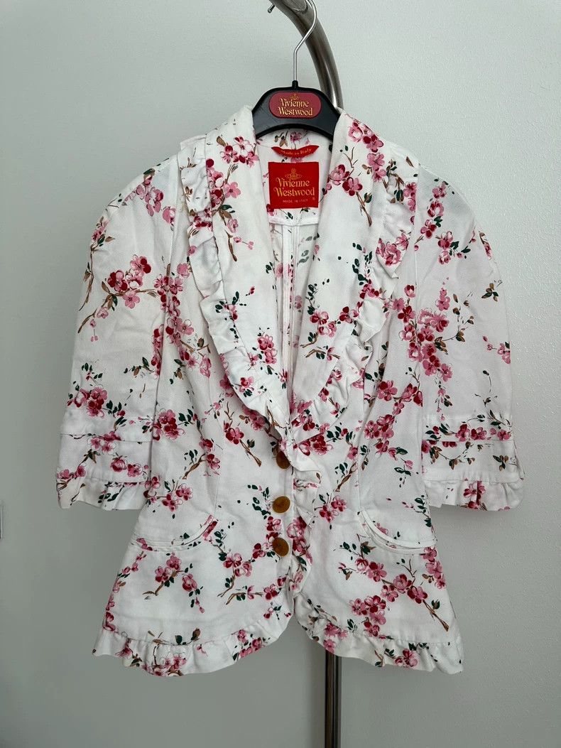 Vivienne Westwood Vivienne Westwood Plum blossom rare flower handle suit jac Size S / US 4 / IT 40 - 2 Thumbnail