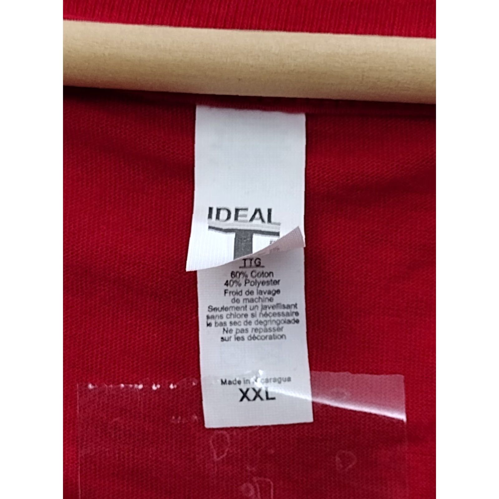 IDEA Ideal T-Shirt Women’s XXL Red Short Sleeve Round Neck Cotton Blend Jersey Basic Solid Casual Womens Size XXL / US 16-18 / IT 52-54 - 6 Thumbnail