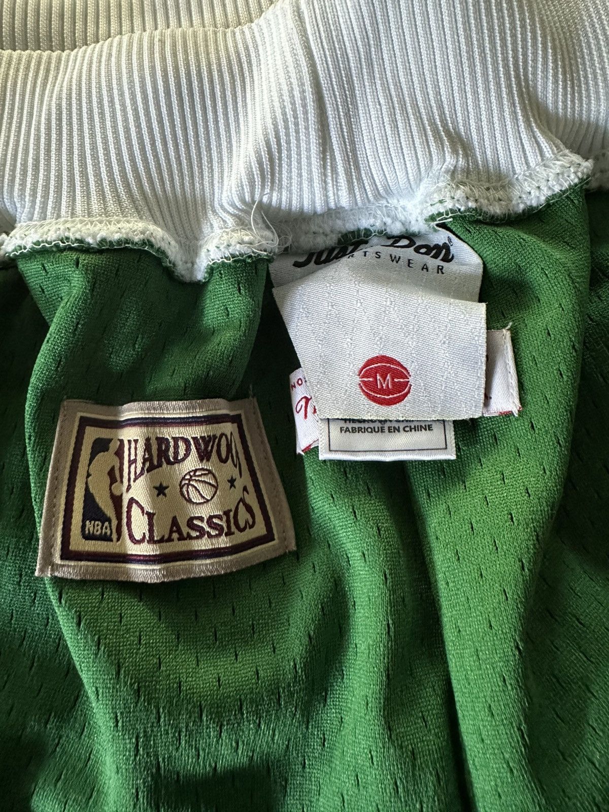 Just Don × Mitchell & Ness RARE SIZE Just Don Boston Celtics Shorts Size Medium Size US 32 / EU 48 - 8 Thumbnail