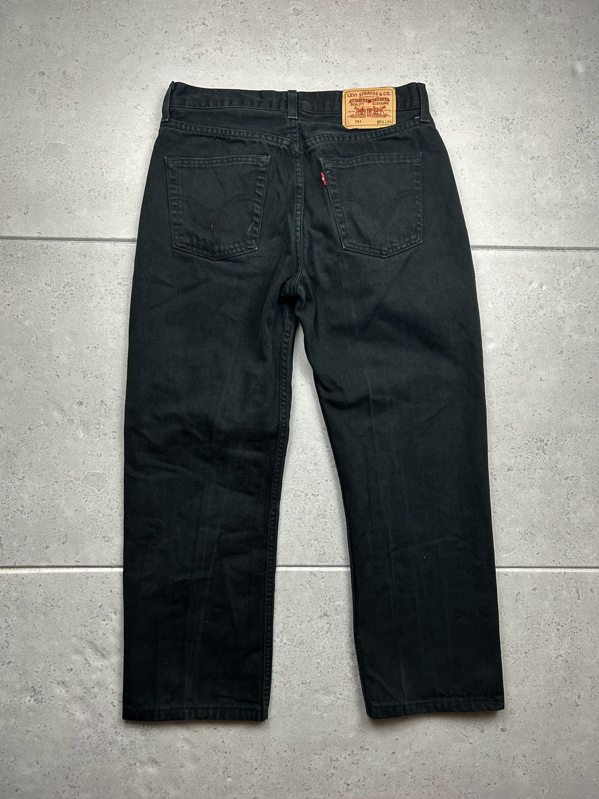 Levi's 751 LEVIS VINTAGE Y2K BLACK DENIM JEANS STREETWEAR STYLE | Grailed