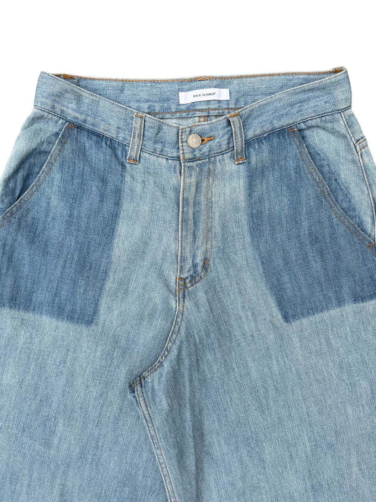 Japanese Brand Vintage Japanese Brand Light Blue Knee Length Wide Leg Jeans Size US 28 / EU 44 - 3 Thumbnail