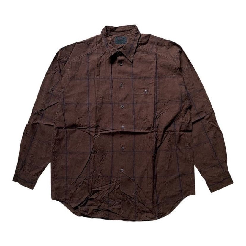 Yohji Yamamoto VINTAGE 90s YOHJI YAMAMOTO A.A.R BUTTON UP SHIRT Size US L / EU 52-54 / 3 - 1 Thumbnail