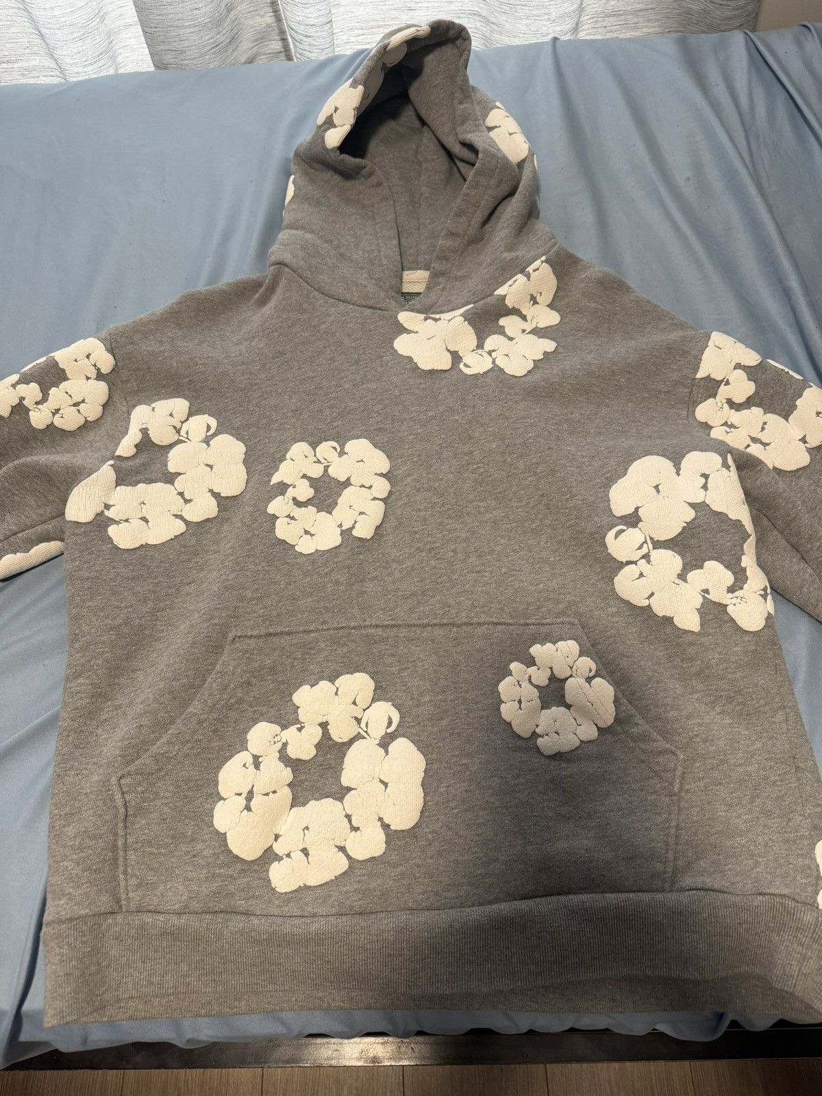 DENIM TEARS Gray Denim Tears Hoodie Size US M / EU 48-50 / 2 - 1 Thumbnail