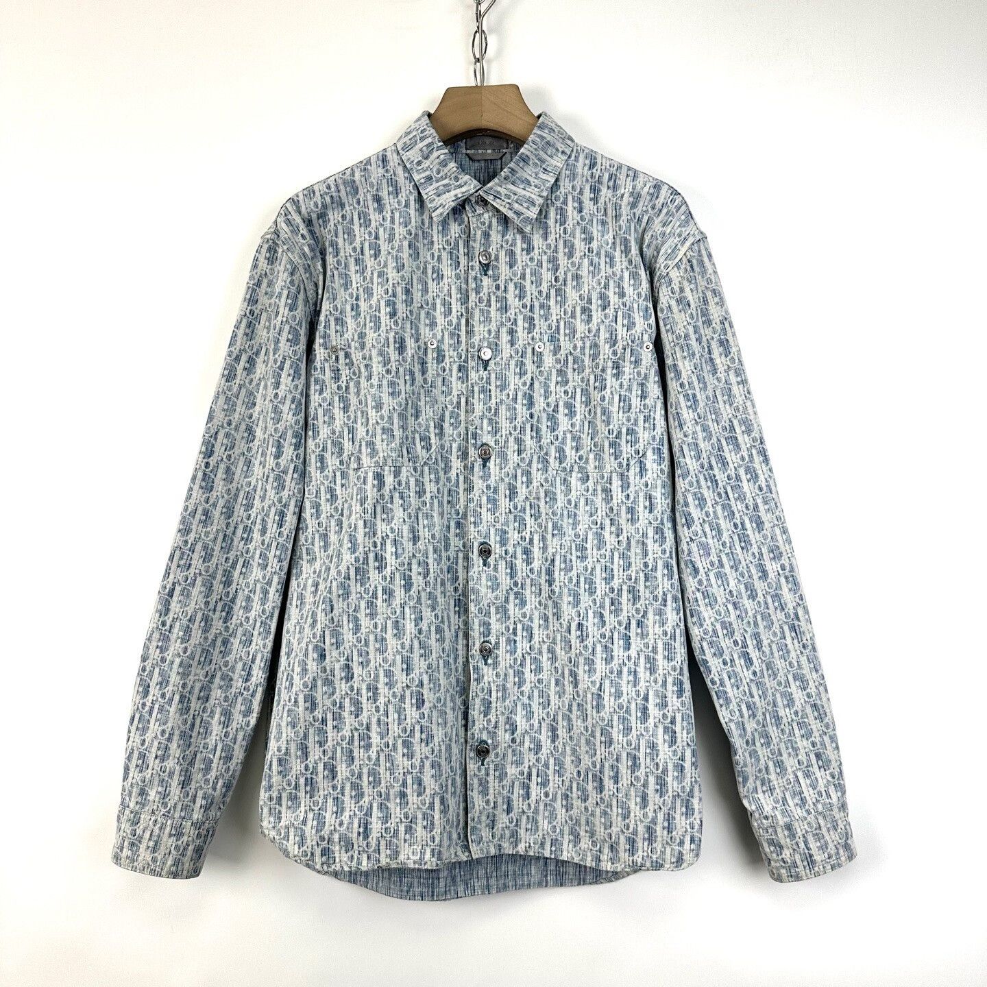 Dior Dior Men's Monogram Logo Denim Jacket Size US XXS / EU 40 - 1 Thumbnail