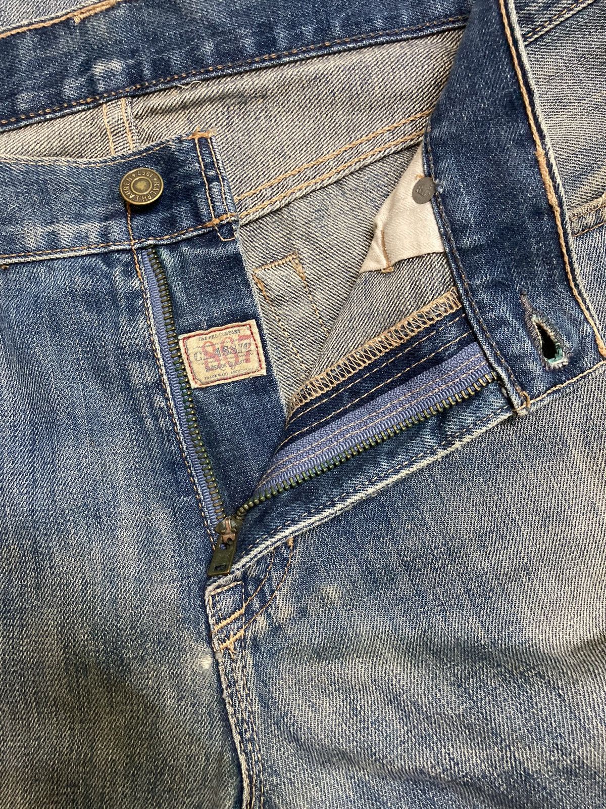 Polo Ralph Lauren Vintage Distressed Polo Ralph Lauren Classic Denim Size US 30 / EU 46 - 13 Thumbnail