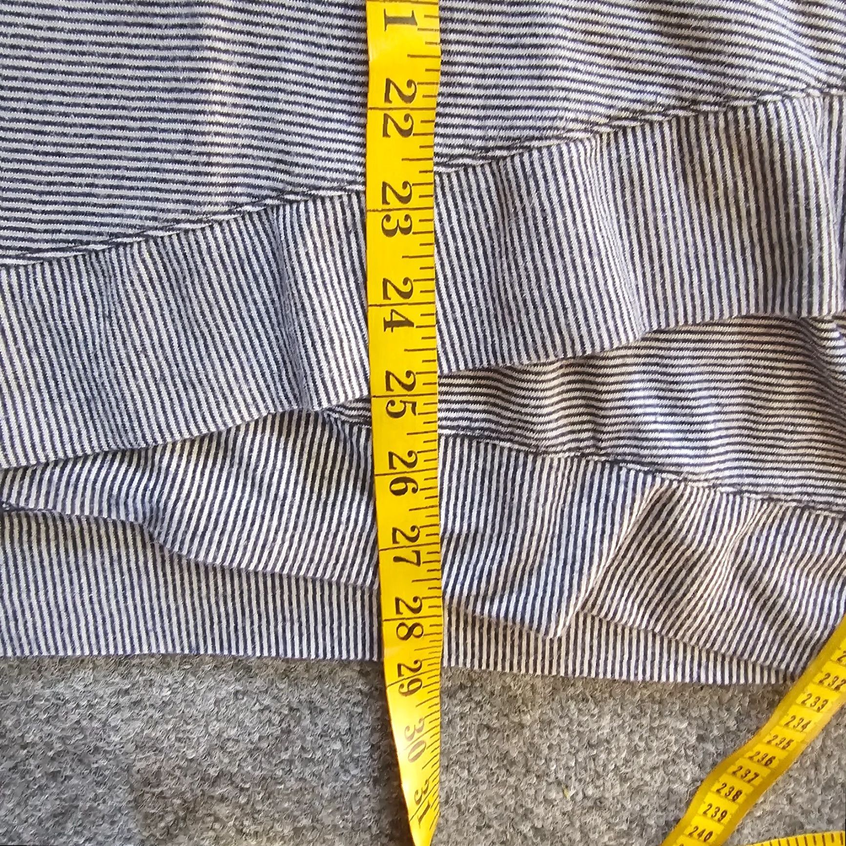 Soft Surroundings Soft Surroundings Top Blouse Womens 1X Blue White Striped Knit Stretch Casual Shirt Size XL / US 12-14 / IT 48-50 - 7 Thumbnail