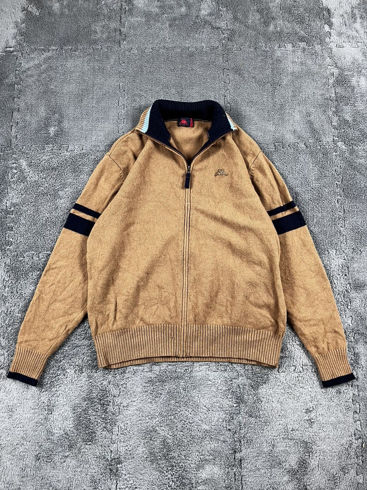 Kappa Vintage Kappa Zip Up Wool Sweater Pullover Jumper Old Money Size US XL / EU 56 / 4 - 1 Thumbnail