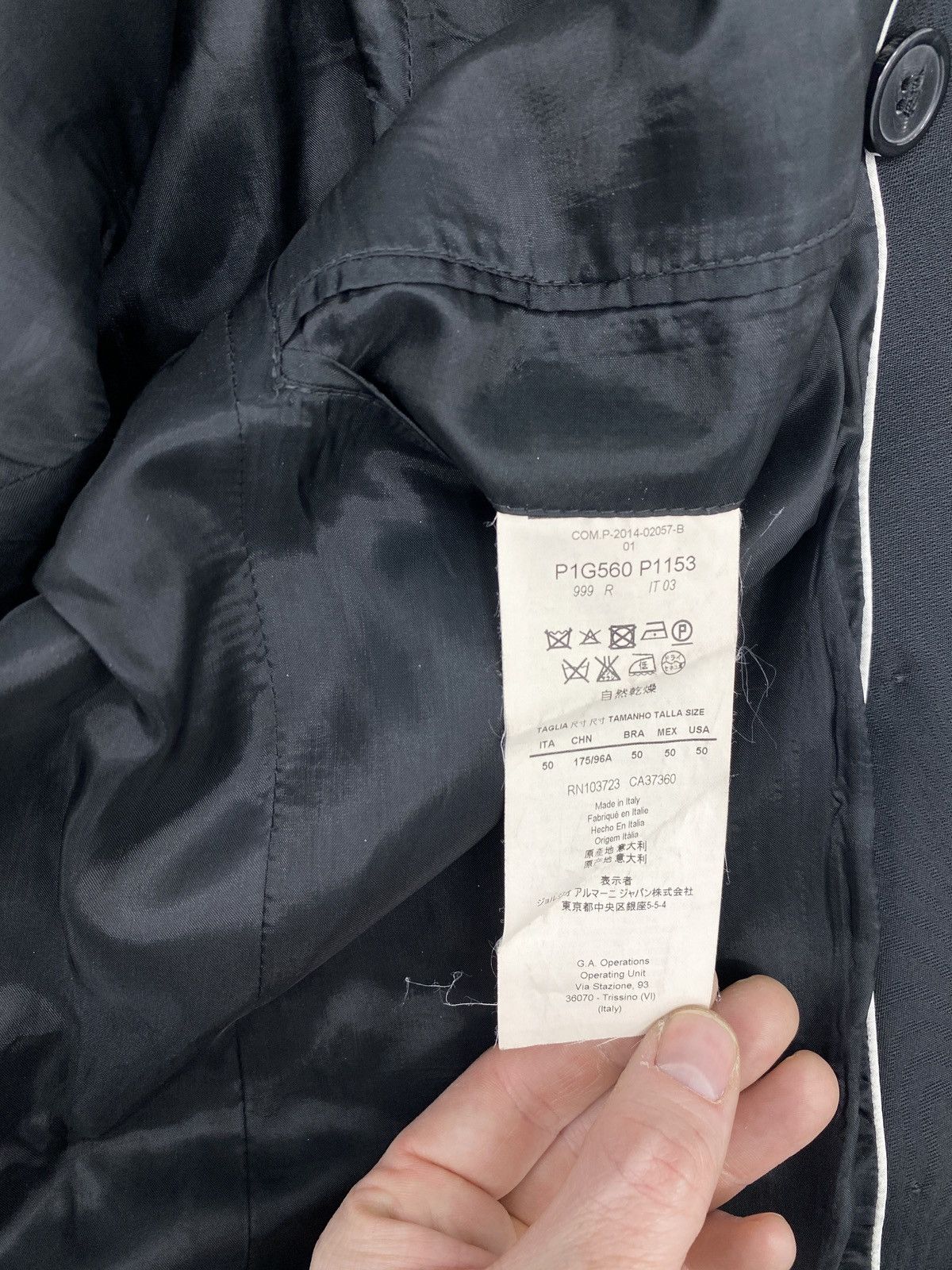 Emporio Armani Emporio Armani Virgin Wool Double-breasted Blazer Size 40R - 7 Thumbnail