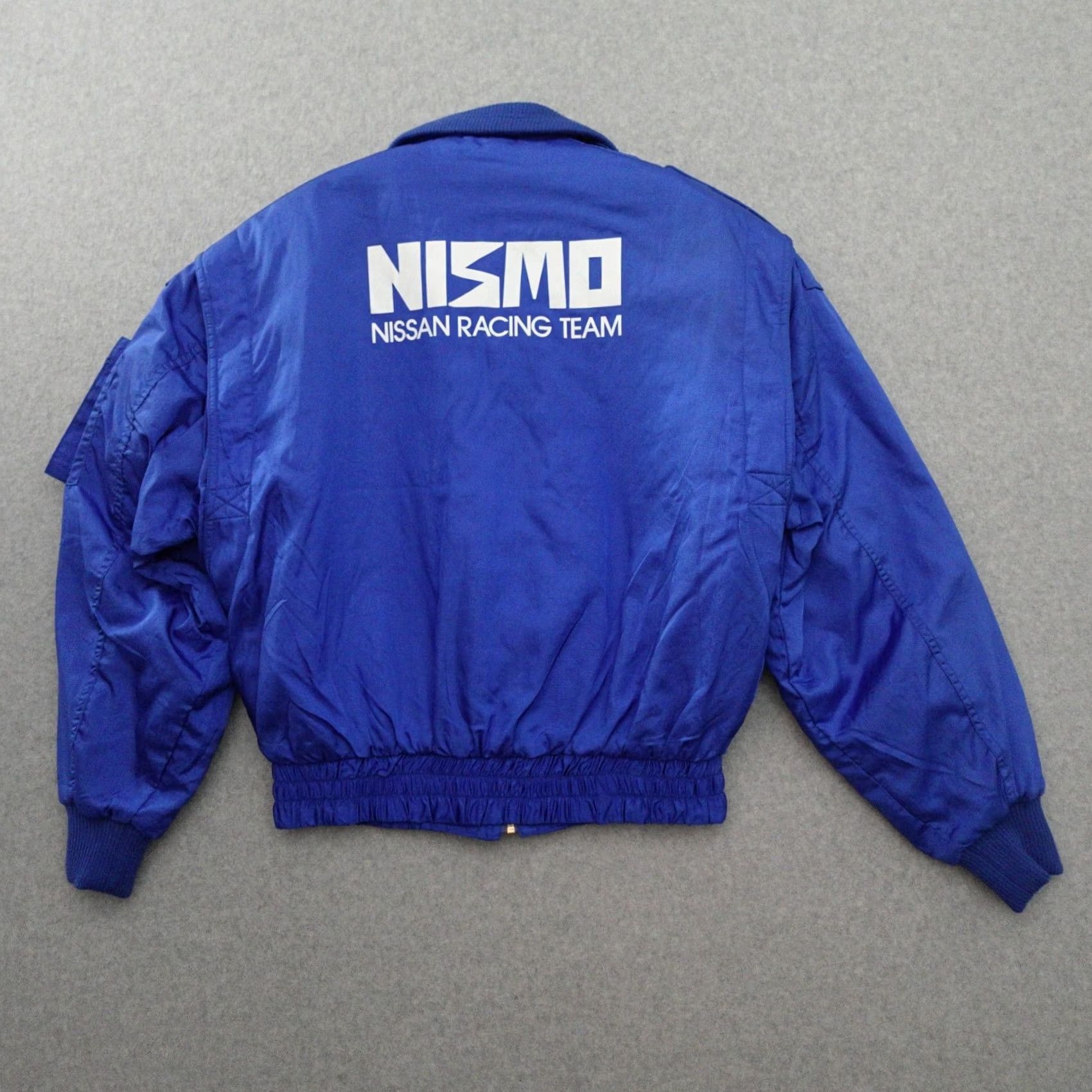 Vintage NISMO Nissan Nylon Jacket L Blue Bomber Jacket Men's Clothing Vintage 90s Motorsports Size US L / EU 52-54 / 3 - 3 Thumbnail