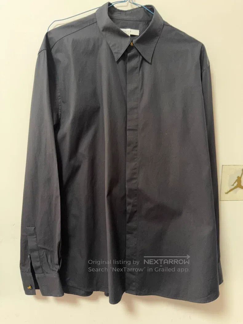 Givenchy Givenchy Metal Buckle Detail Logo Long Sleeve Shirt Size US S / EU 44-46 / 1 - 1 Thumbnail
