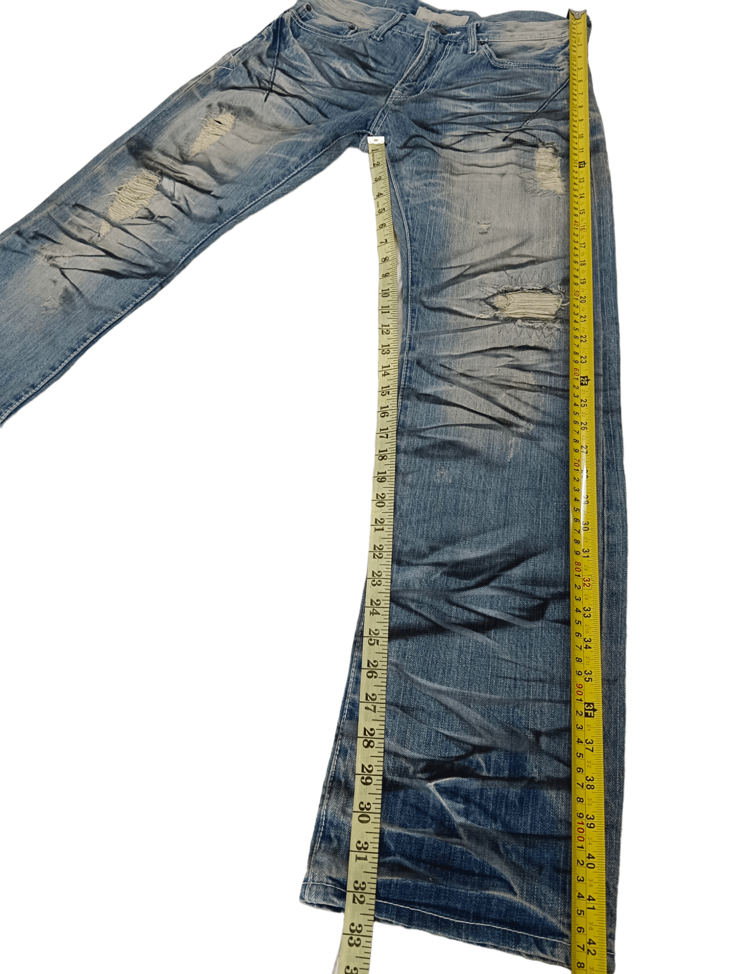 If Six Was Nine × Japanese Brand Neutral Infinity Clawmark Seditionaries Distressed Denim Size US 29 - 6 Thumbnail