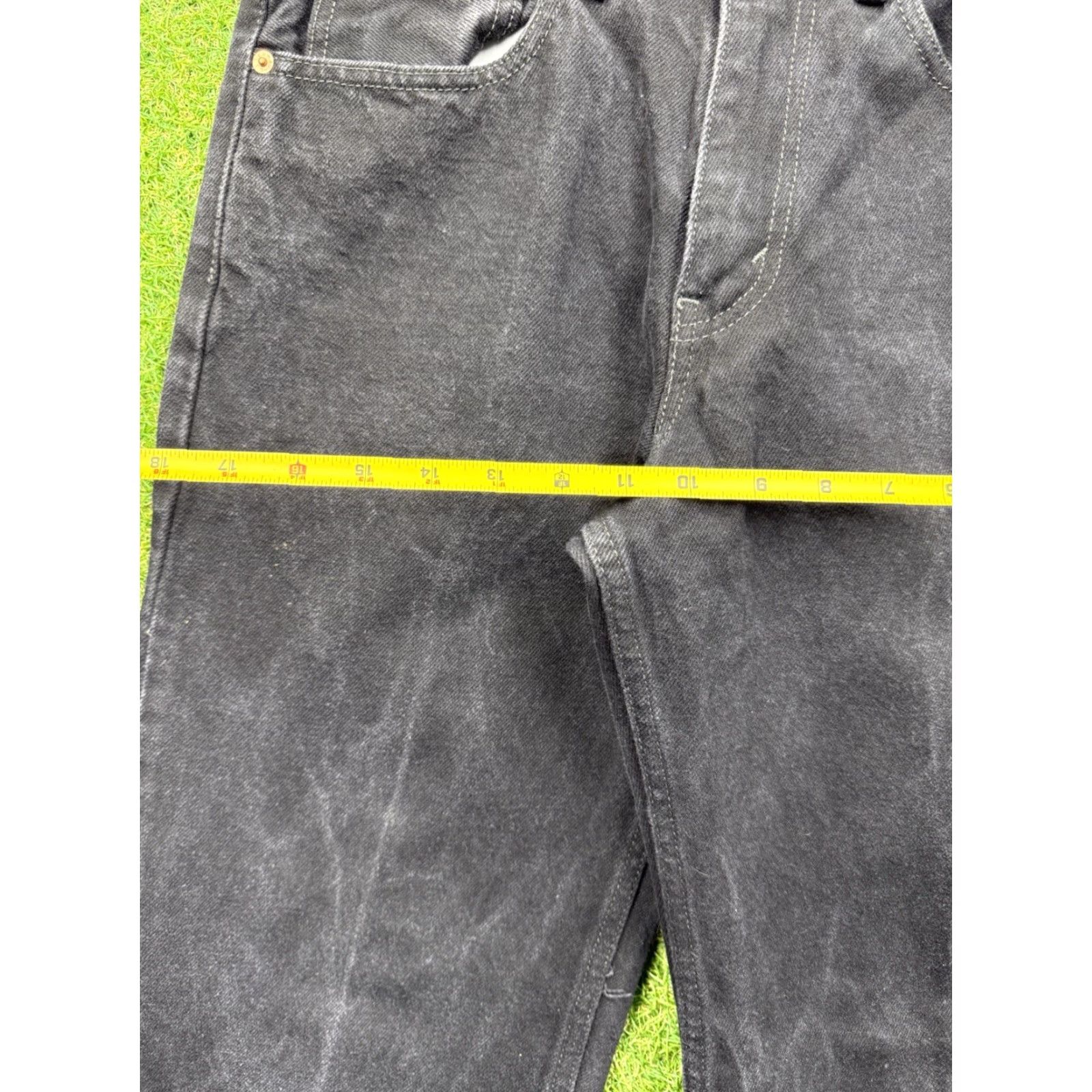Levi's VINTAGE Levi's Levi's 550 Jeans Men 31x34 Black Denim Workwear 90s 80s 90s Tapered Relaxed Regular Fit Mens Jeans Size US 31 - 7 Thumbnail