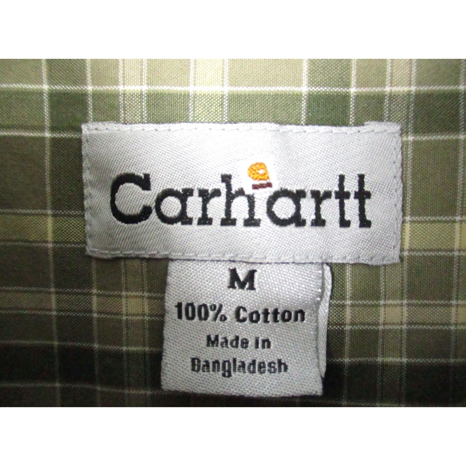 Carhartt Carhartt Shirt Plaid Medium Mens Olive Green Check Pocketed Short Sleeve Size US M / EU 48-50 / 2 - 4 Thumbnail