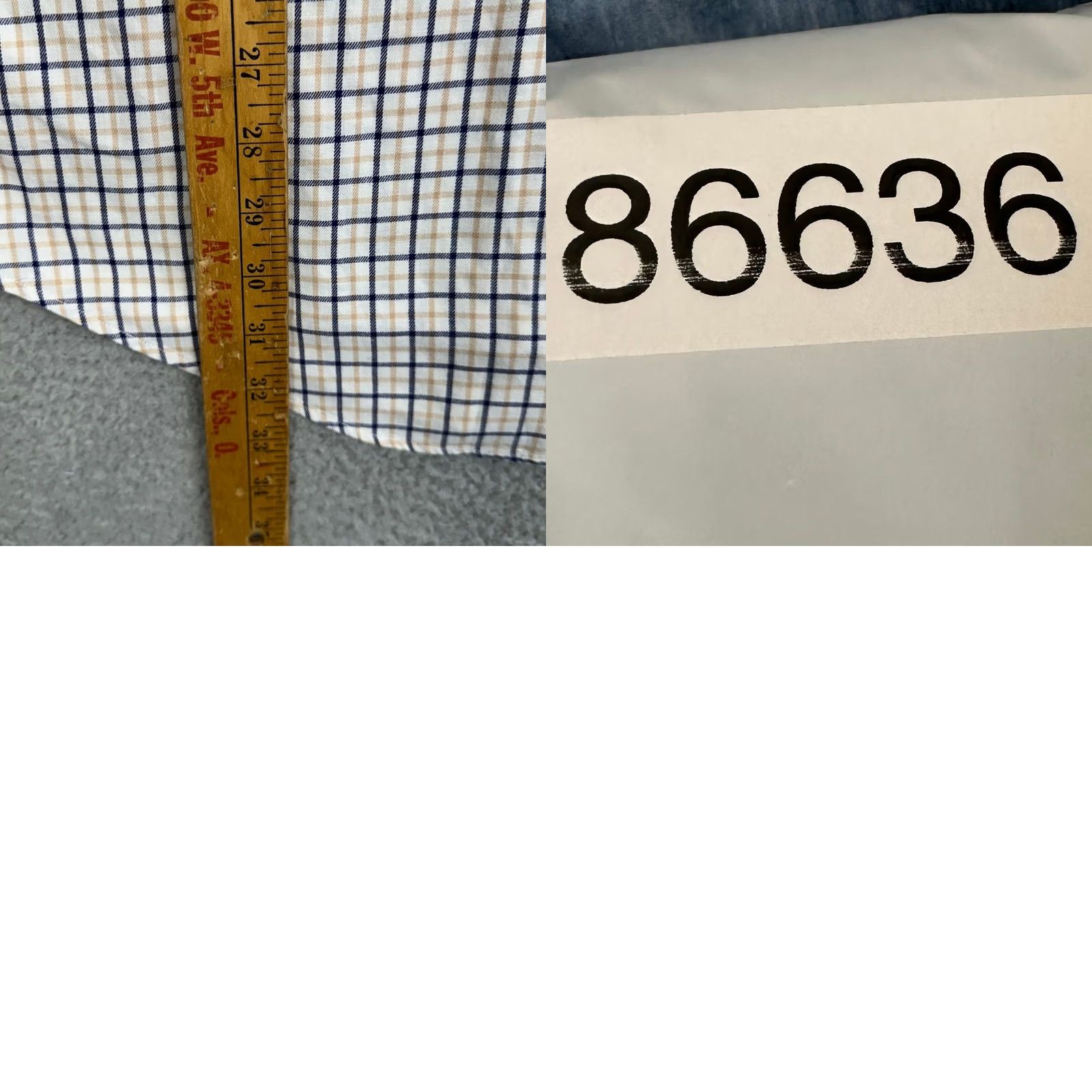 Ralph Lauren Ralph Lauren Yarmouth Button Down Shirt Mens Blue Tan Check Pony Dress 17.5-34 Size 48R - 8 Thumbnail