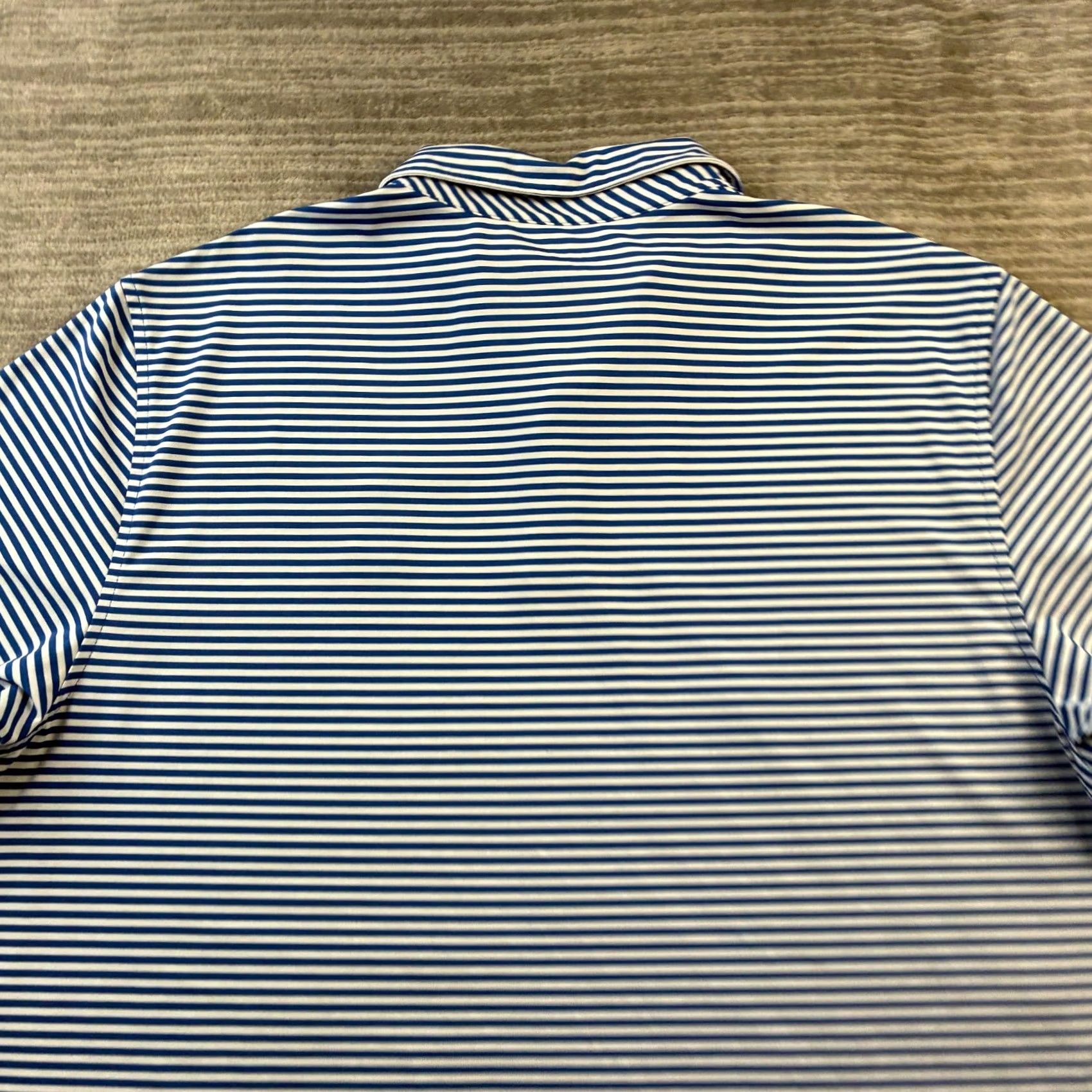 Vineyard Vines Vineyard Vines Polo Shirt Mens XL Blue Striped Golf Performance Polo Shirt Size US XL / EU 56 / 4 - 5 Thumbnail