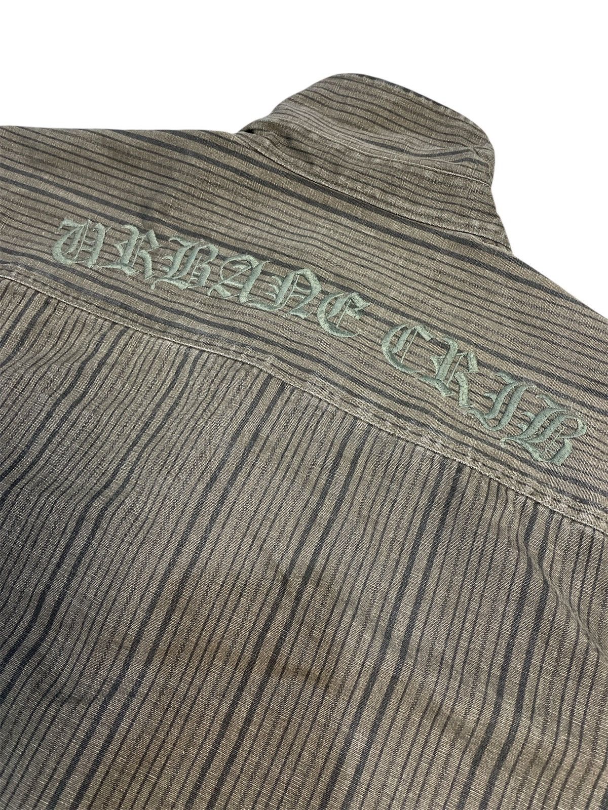 Japanese Brand Splendid Satisfaction Stripes Denim Shirt Size US XXL / EU 58 / 5 - 4 Thumbnail