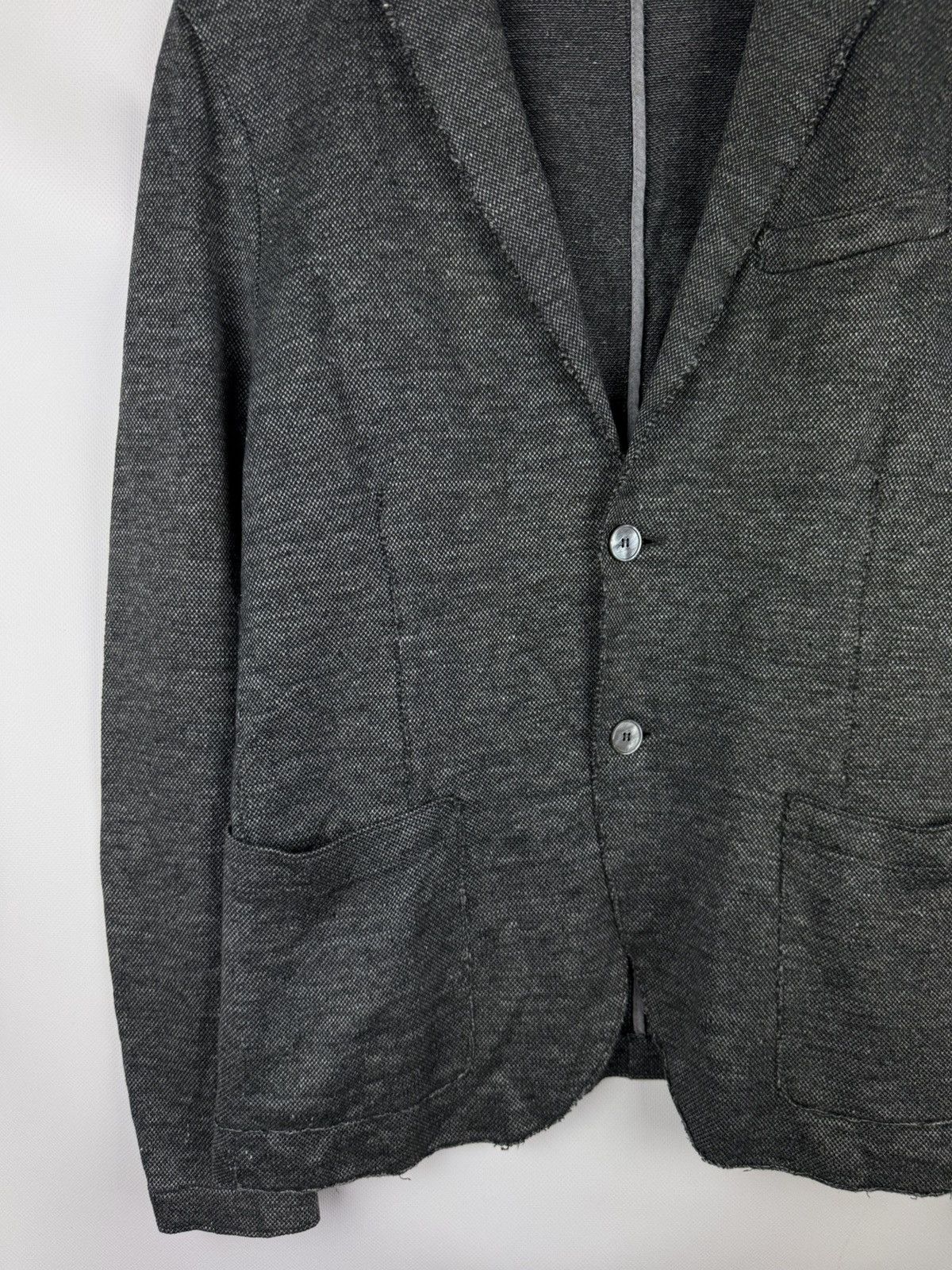 Harris Wharf London Harris Wharf London Cotton / Linen Unlined Blazer Jacket Size 38R - 7 Thumbnail