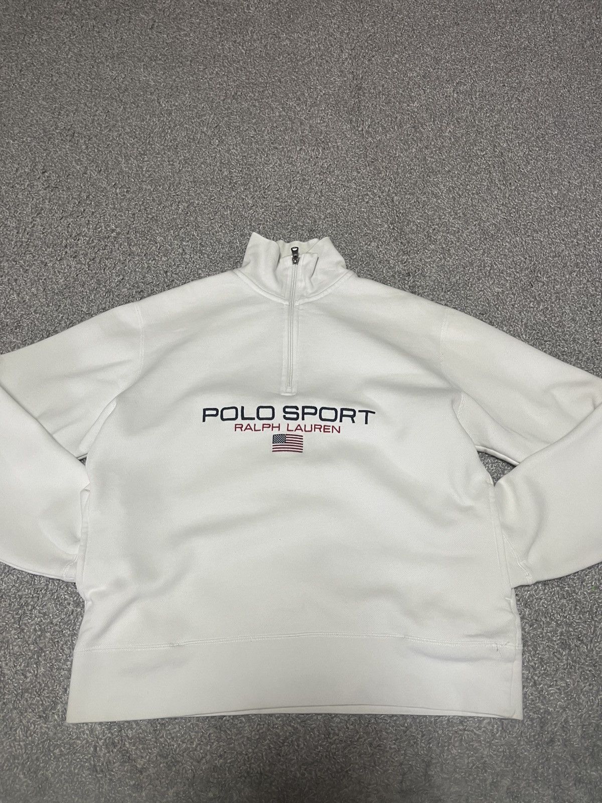 Polo Ralph Lauren 00s Ralph Lauren Polo Sport Embro Logo 1/4 Zip Sweatshirt Size US M / EU 48-50 / 2 - 9 Thumbnail