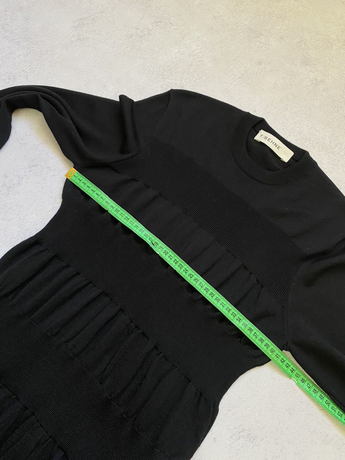 Other T/SEHNE Womens Black Knit Wool Sweater Size 46 Size L / US 10 / IT 46 - 13 Thumbnail