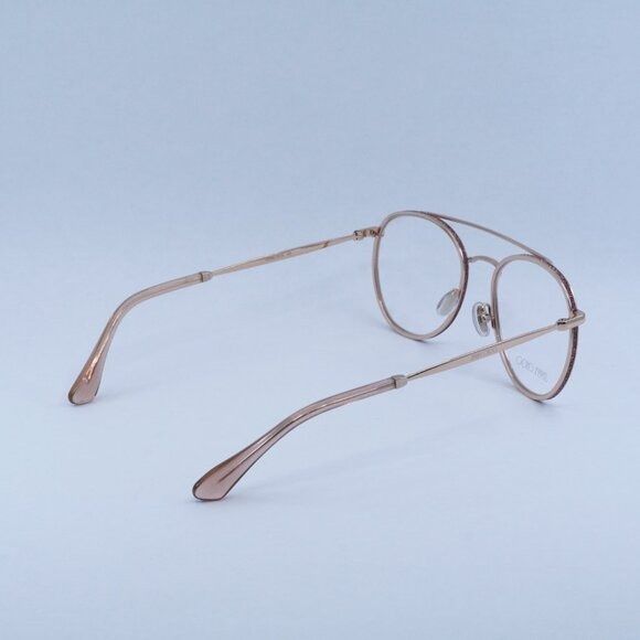 Jimmy Choo Jimmy Choo JC230 0EYR 00 Eyeglasses Gold Pink 51mm Round Size ONE SIZE - 10 Thumbnail