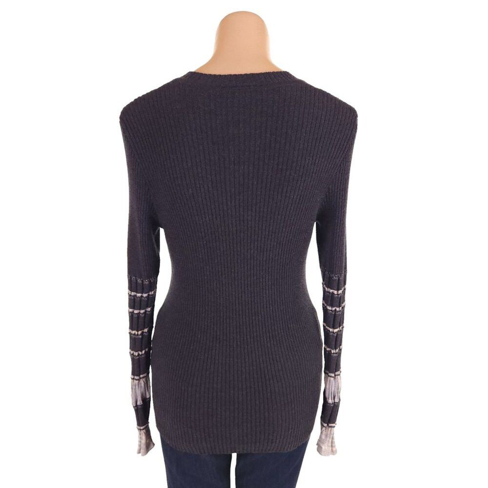 Missoni M by Missoni Ribbed Knit Long Sleeve Sweater 46 US 10 Women Size L / US 10 / IT 46 - 6 Thumbnail