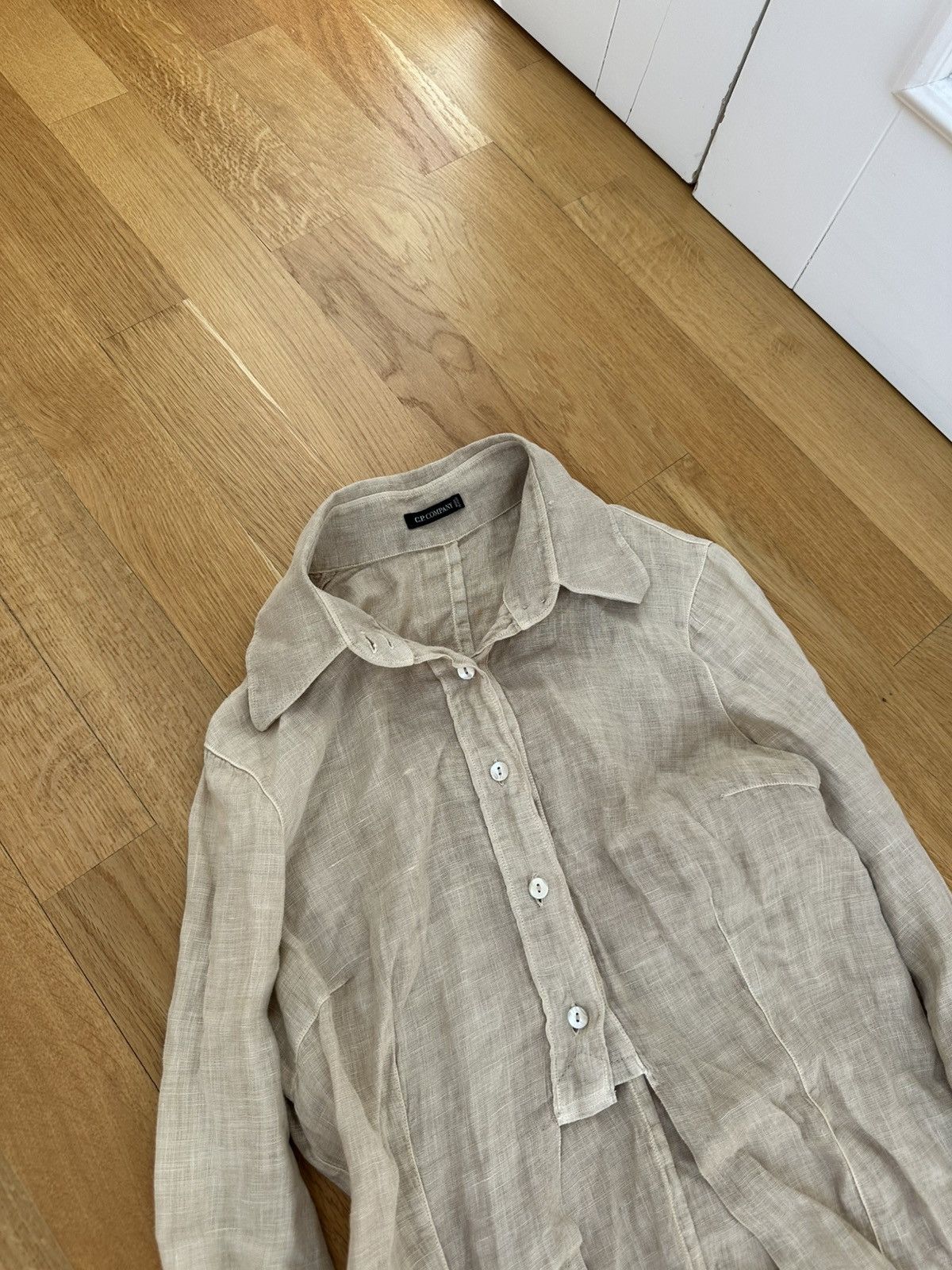 C.P. Company C.P Company Linen Button Shirt Size S / US 4 / IT 40 - 3 Thumbnail