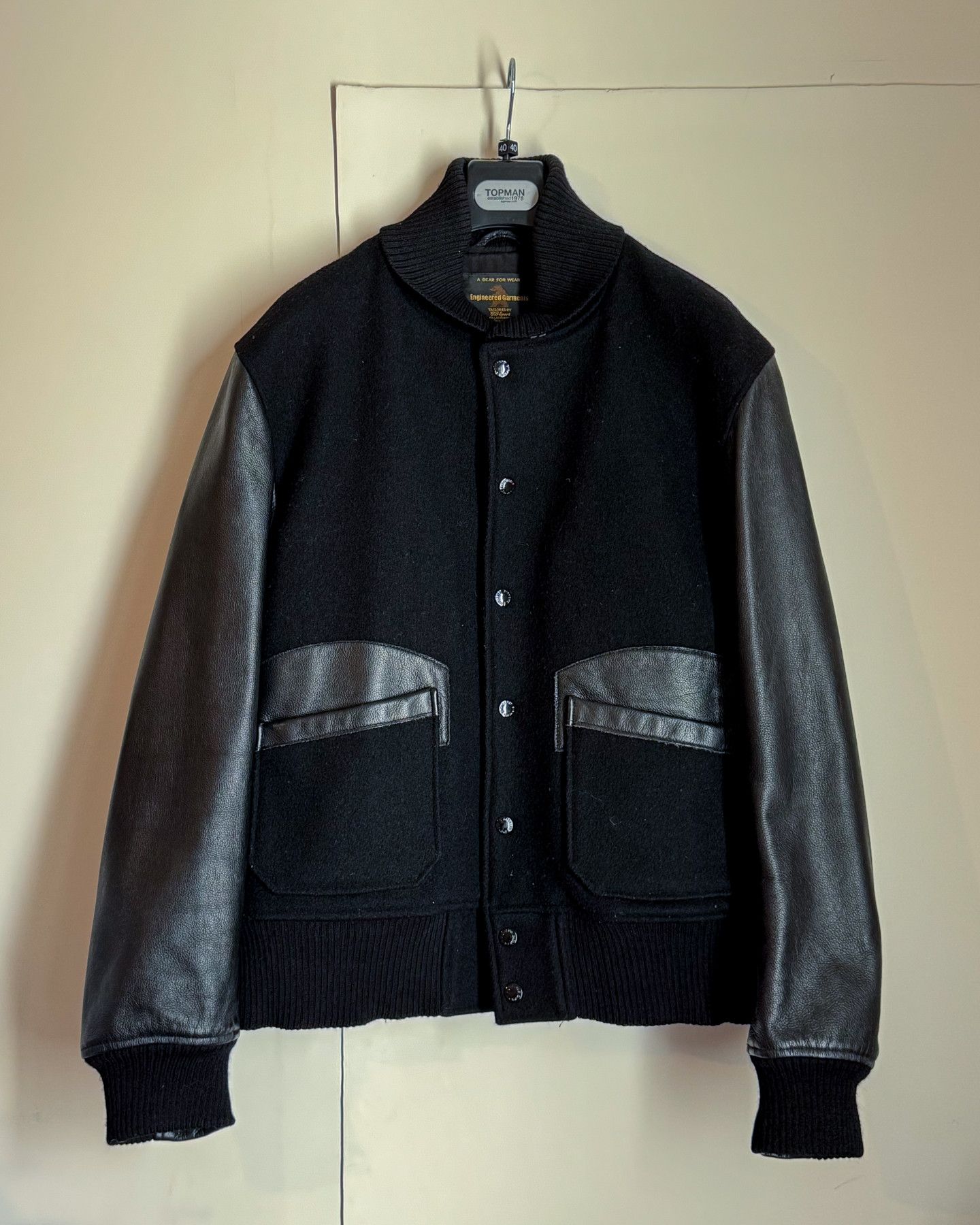 Engineered Garments Golden Bear x Engineered Gaments Varsity Leather Jacket Size US M / EU 48-50 / 2 - 2 Thumbnail