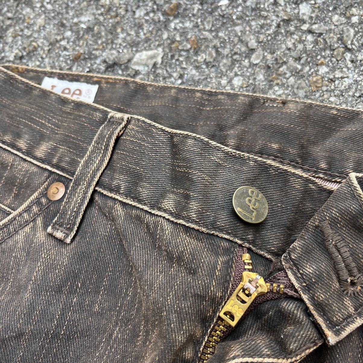 Japanese Brand Flared Lee Jeans Clawmark Faded Brown Bootcut Pants Size US 32 / EU 48 - 9 Thumbnail
